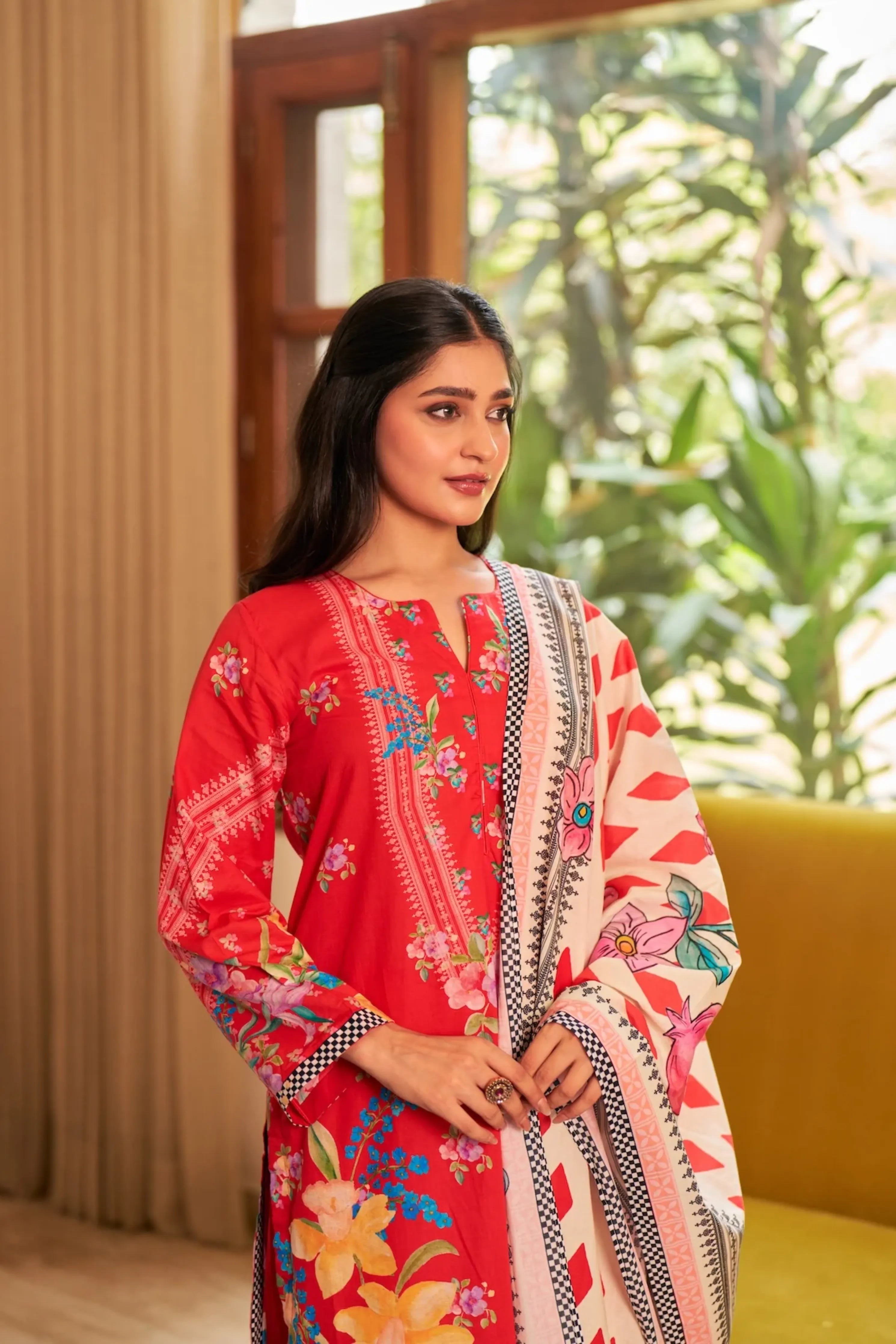 Dhwani Red Kurta Set