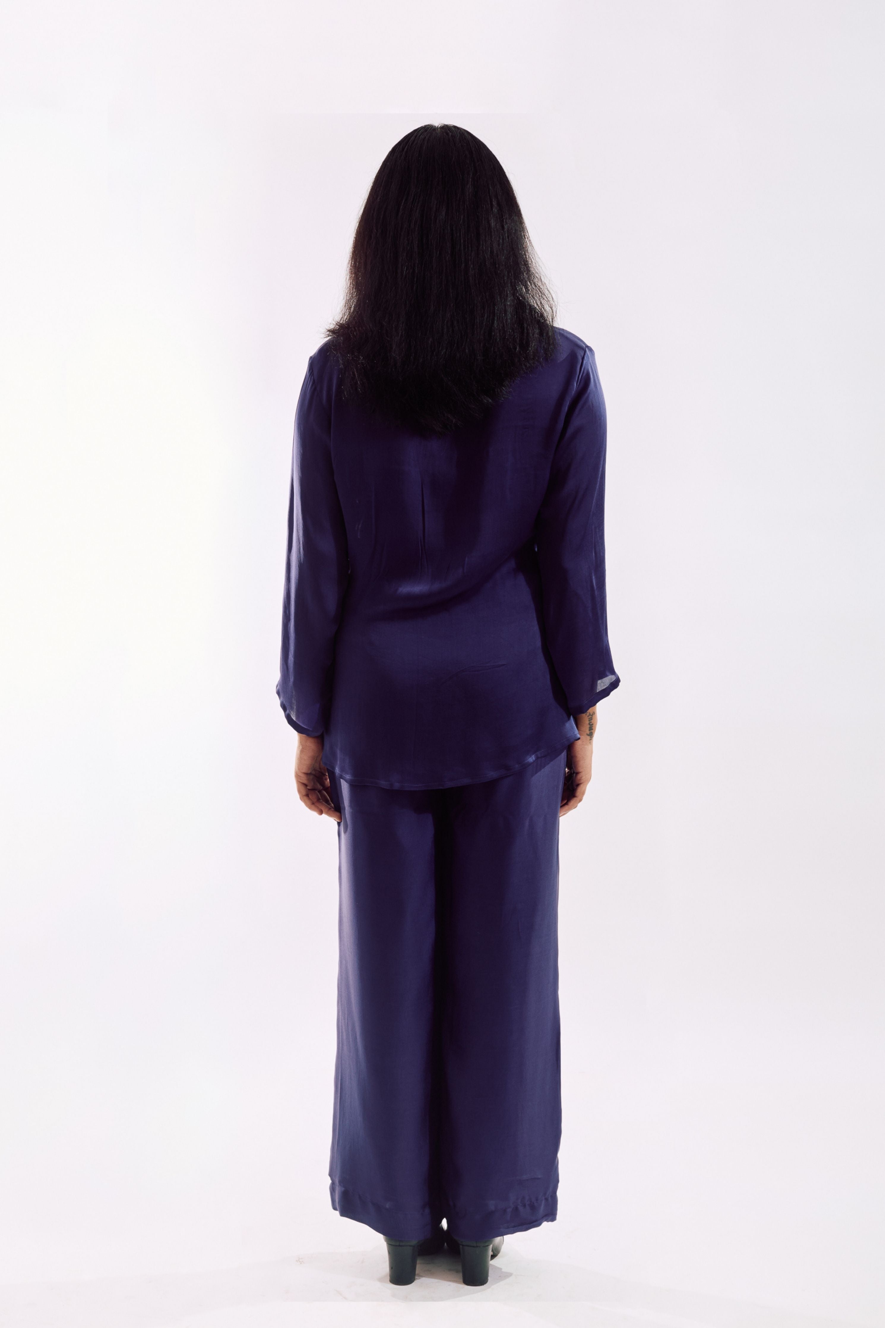 Indigo Button Down Co-Ord set