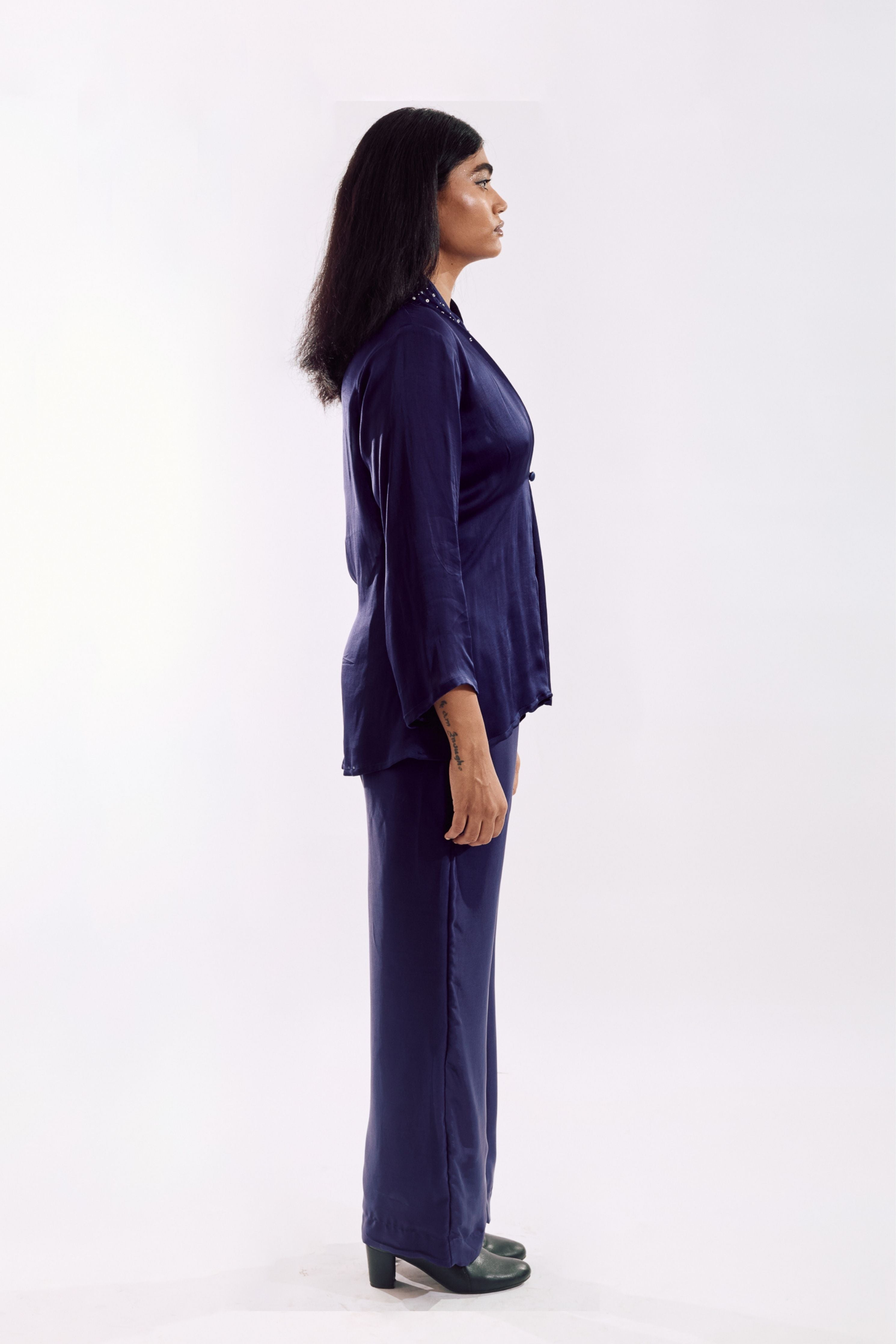 Indigo Button Down Co-Ord set