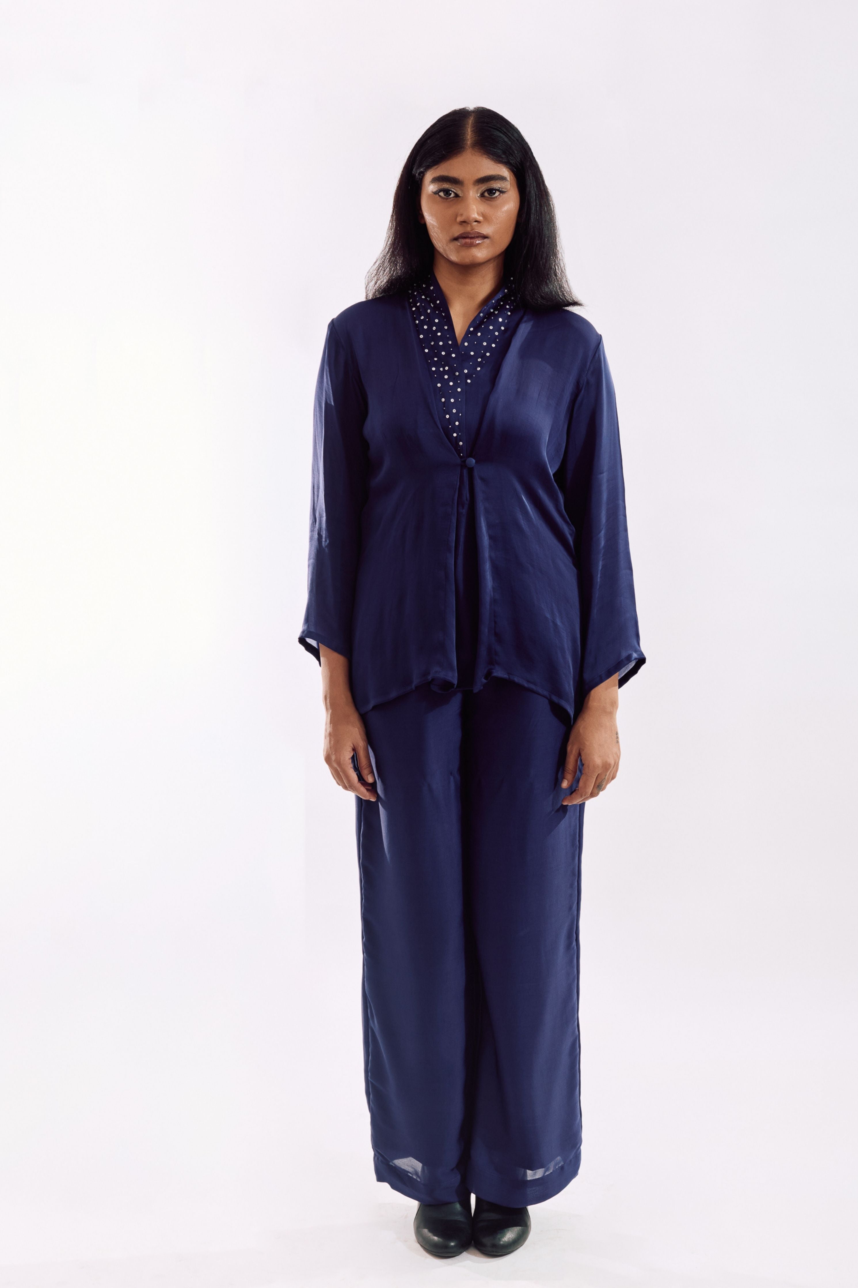 Indigo Button Down Co-Ord set