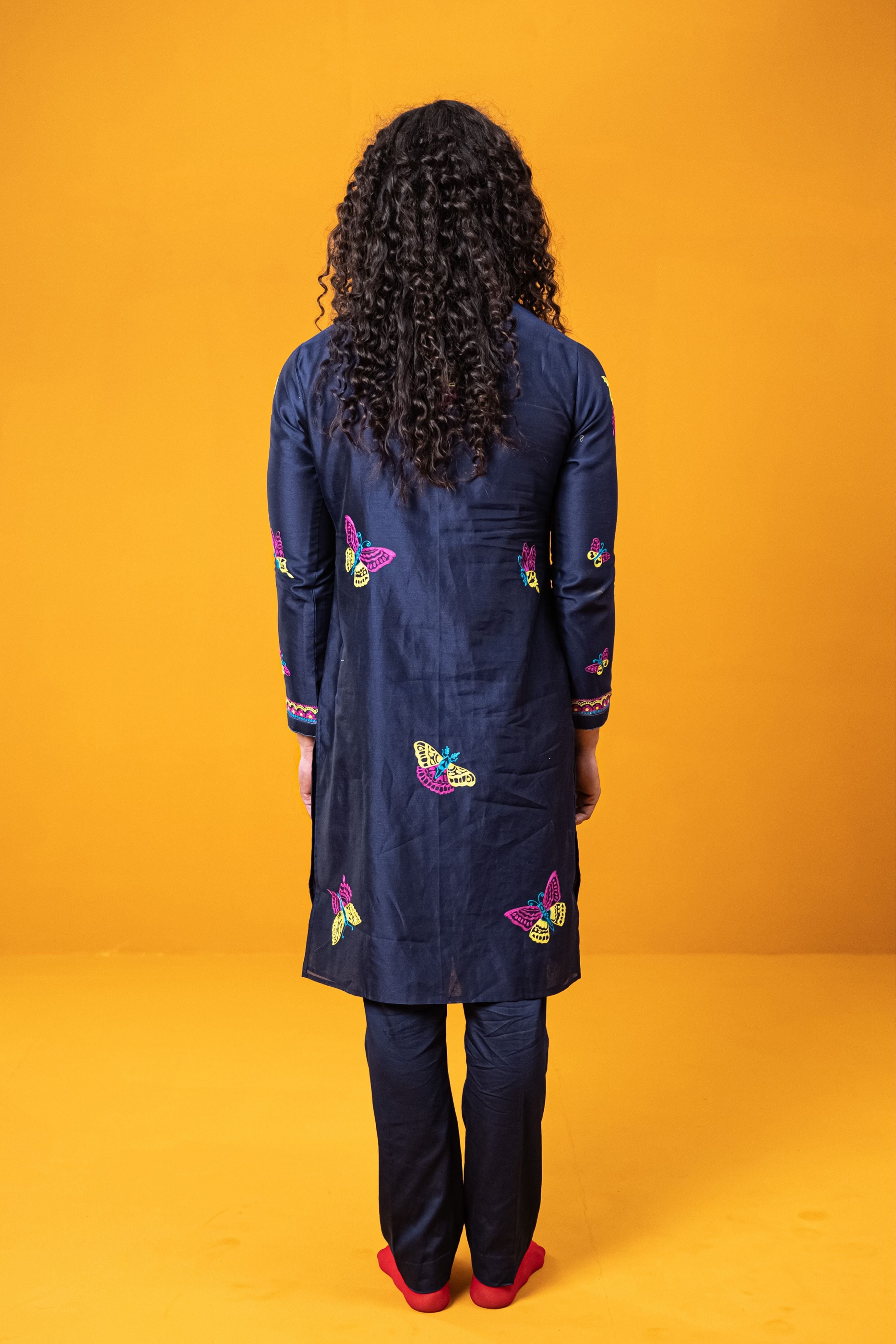 Indigo Kaleidoscope Kurta Set