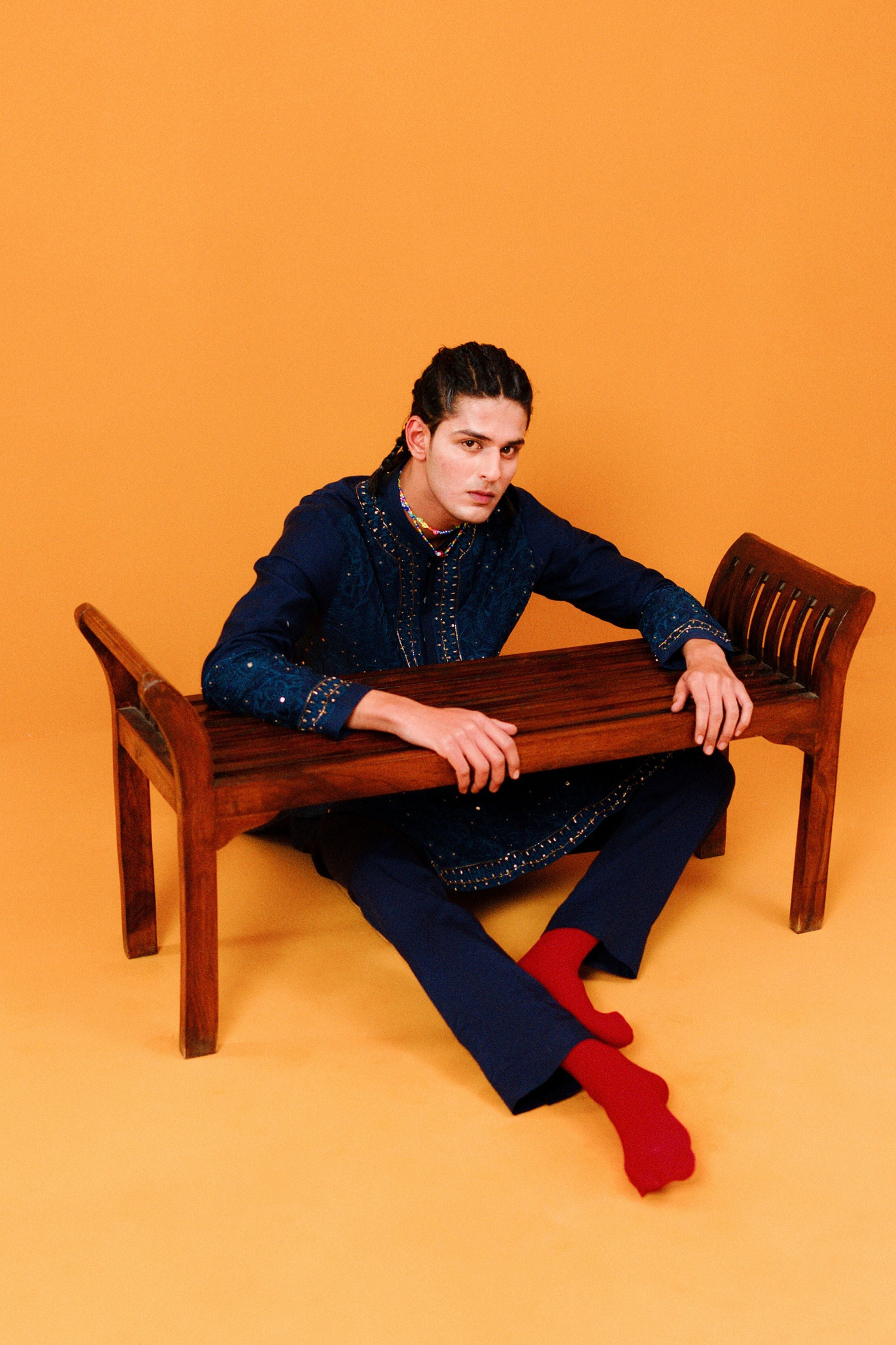 Indigo Rose Kurta Set