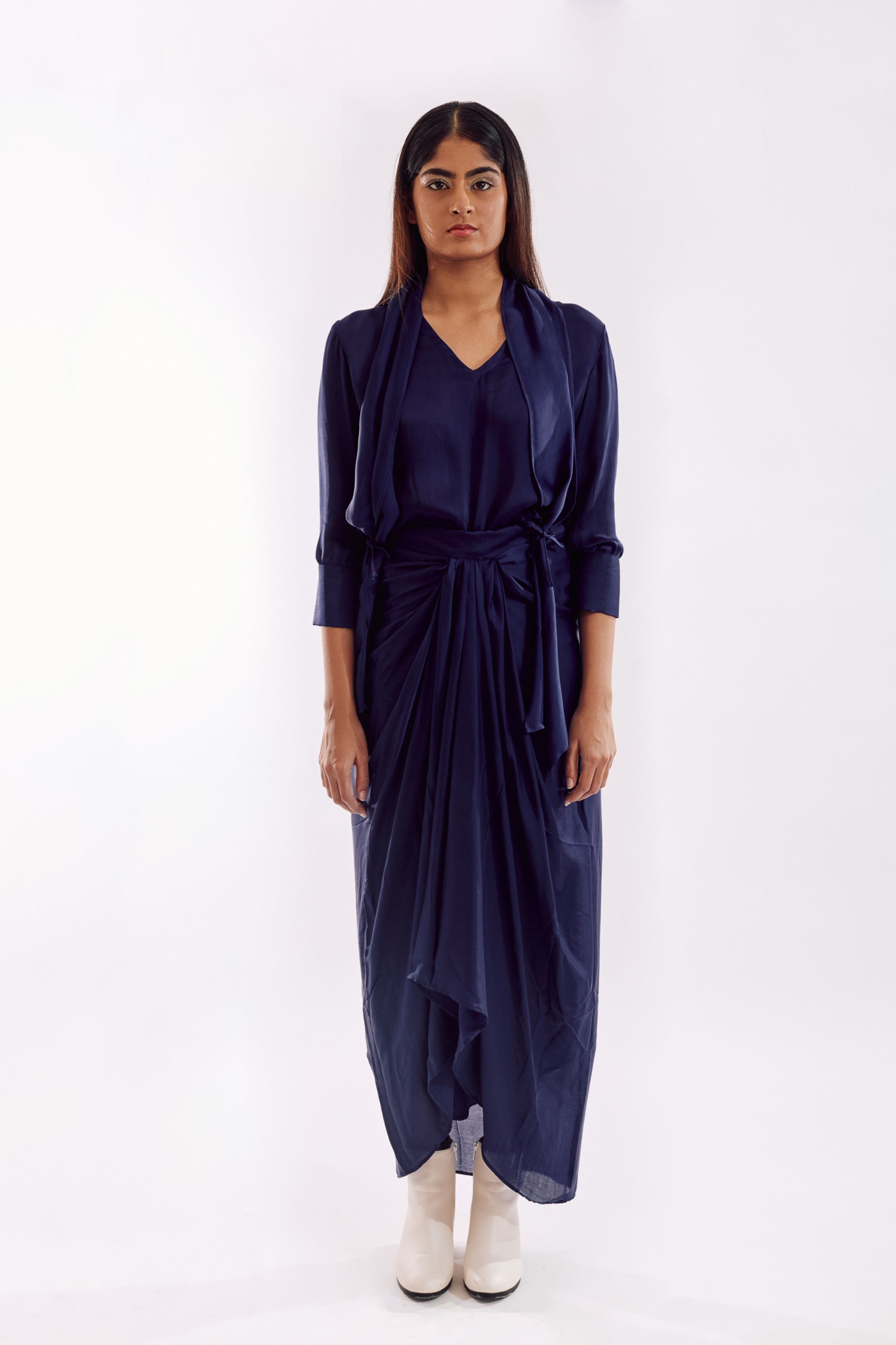 Indigo Side Tie Co-Ord set