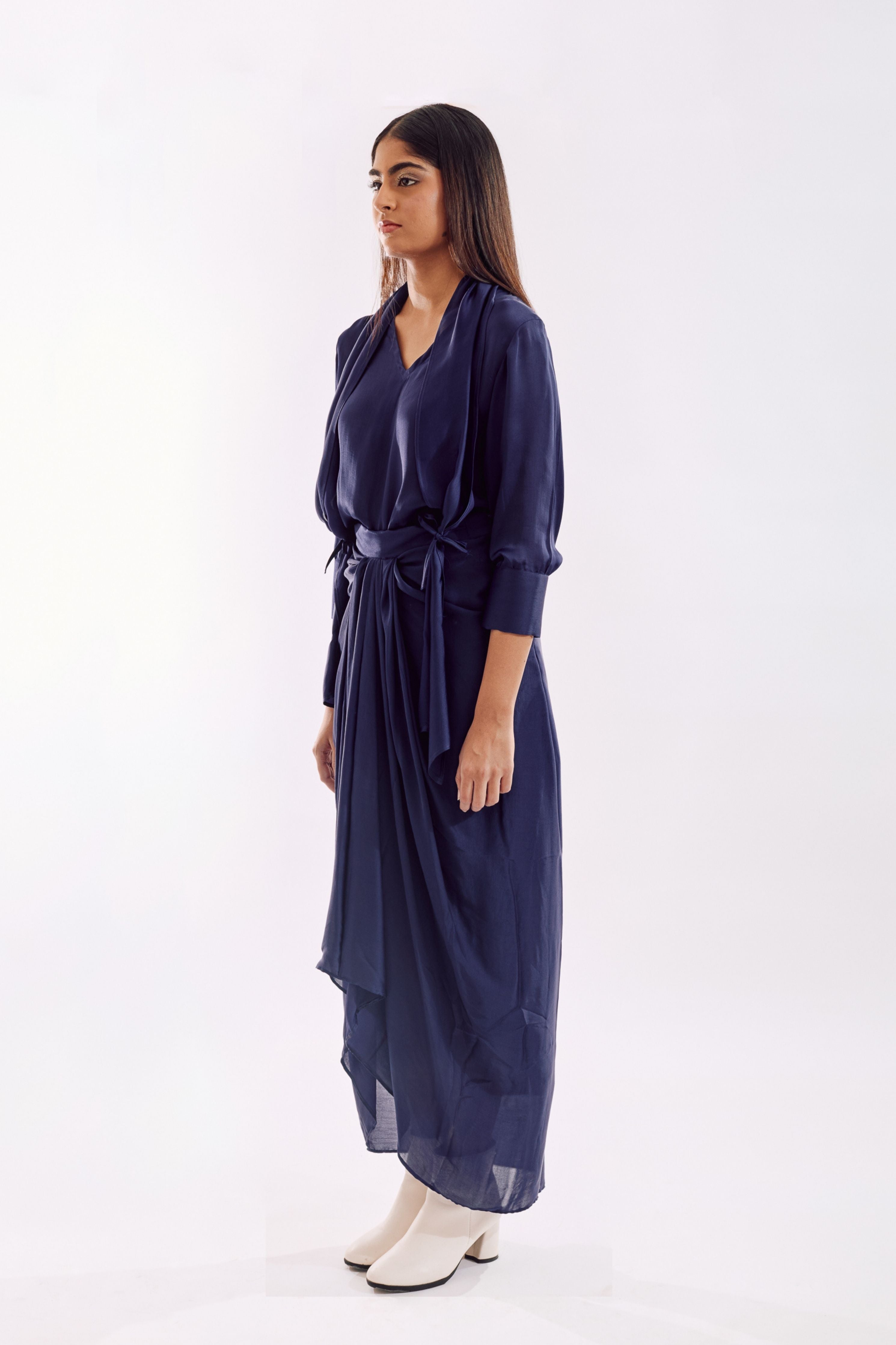 Indigo Side Tie Co-Ord set