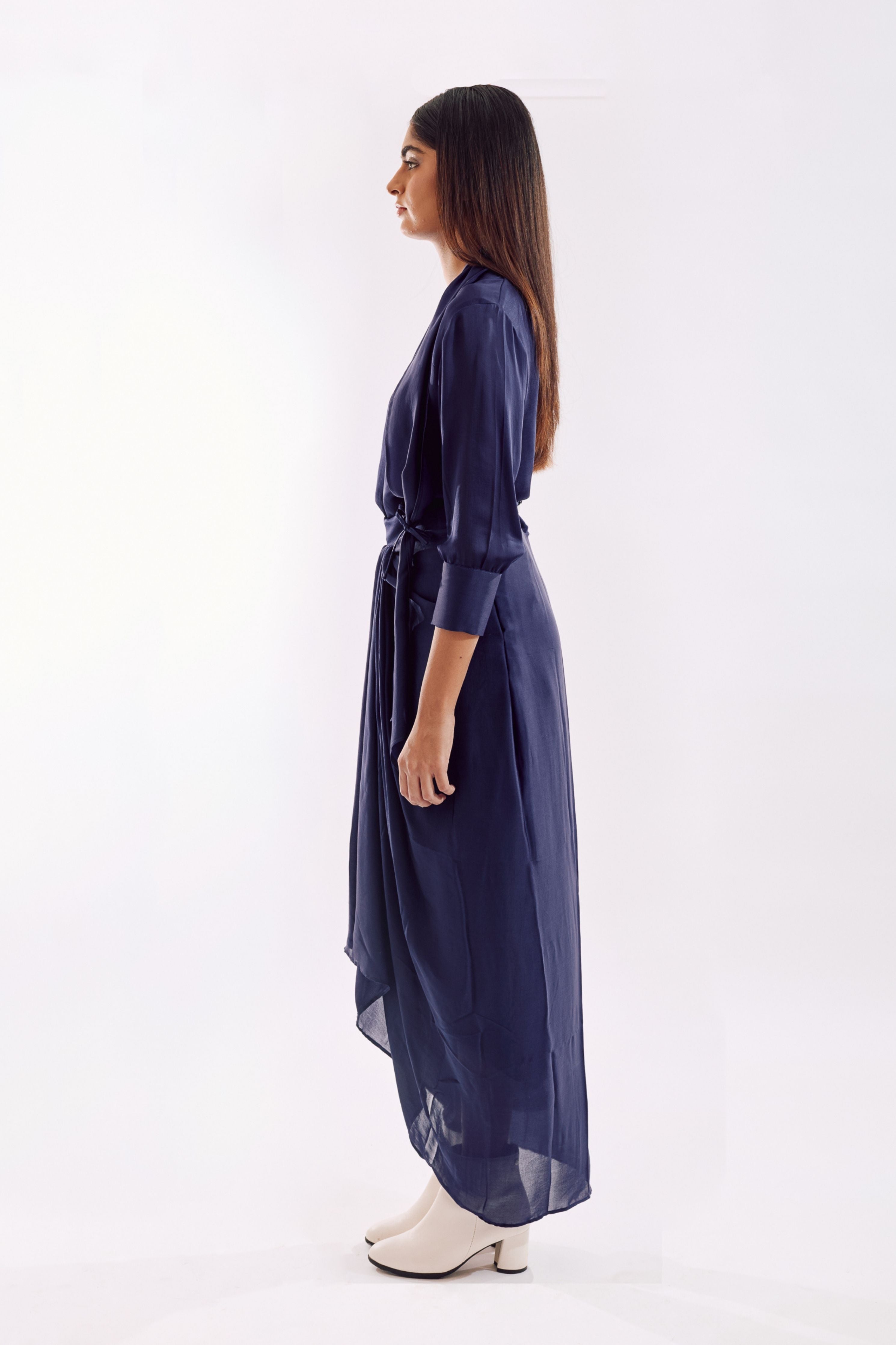 Indigo Side Tie Co-Ord set