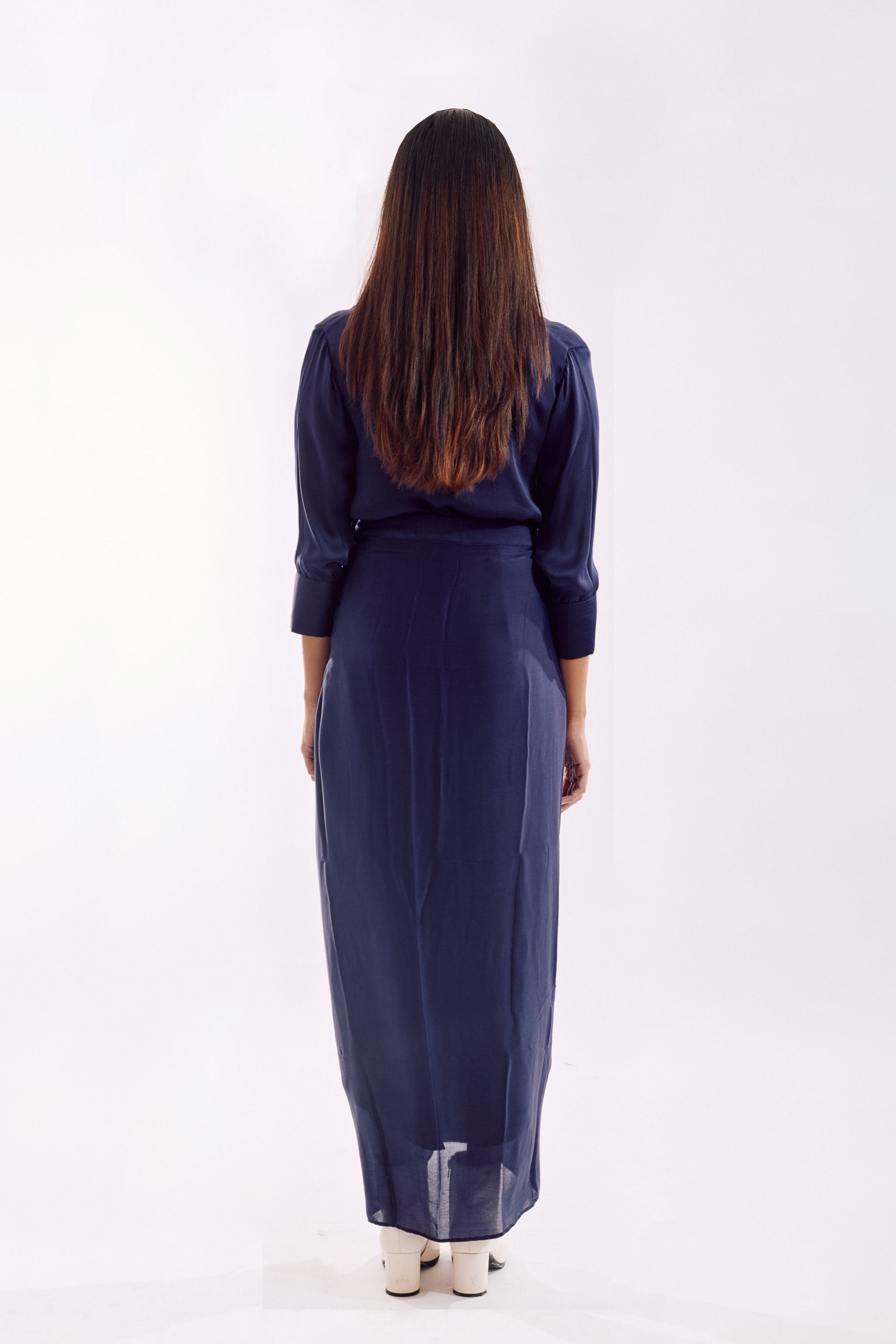 Indigo Side Tie Co-Ord set