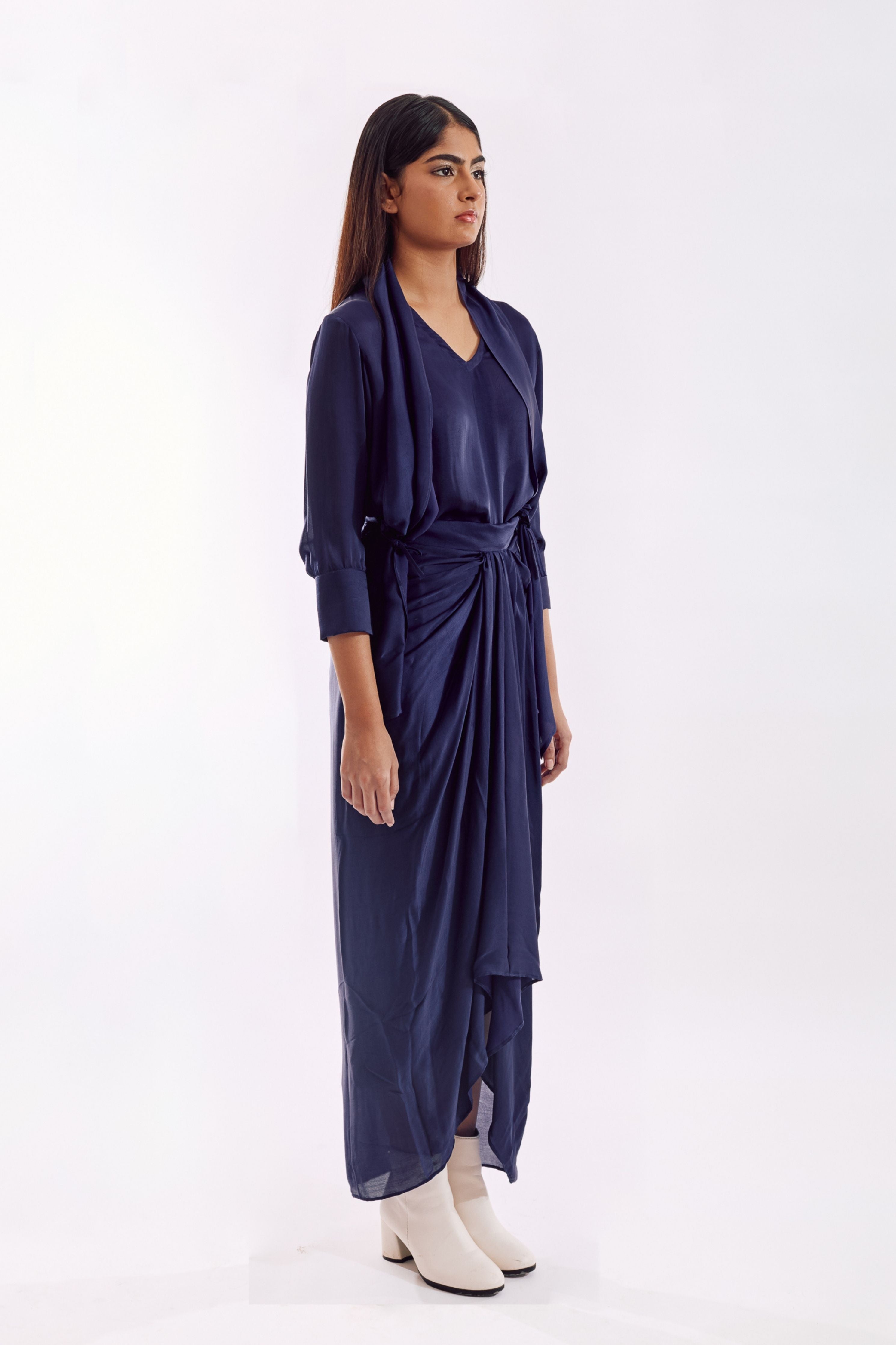 Indigo Side Tie Co-Ord set