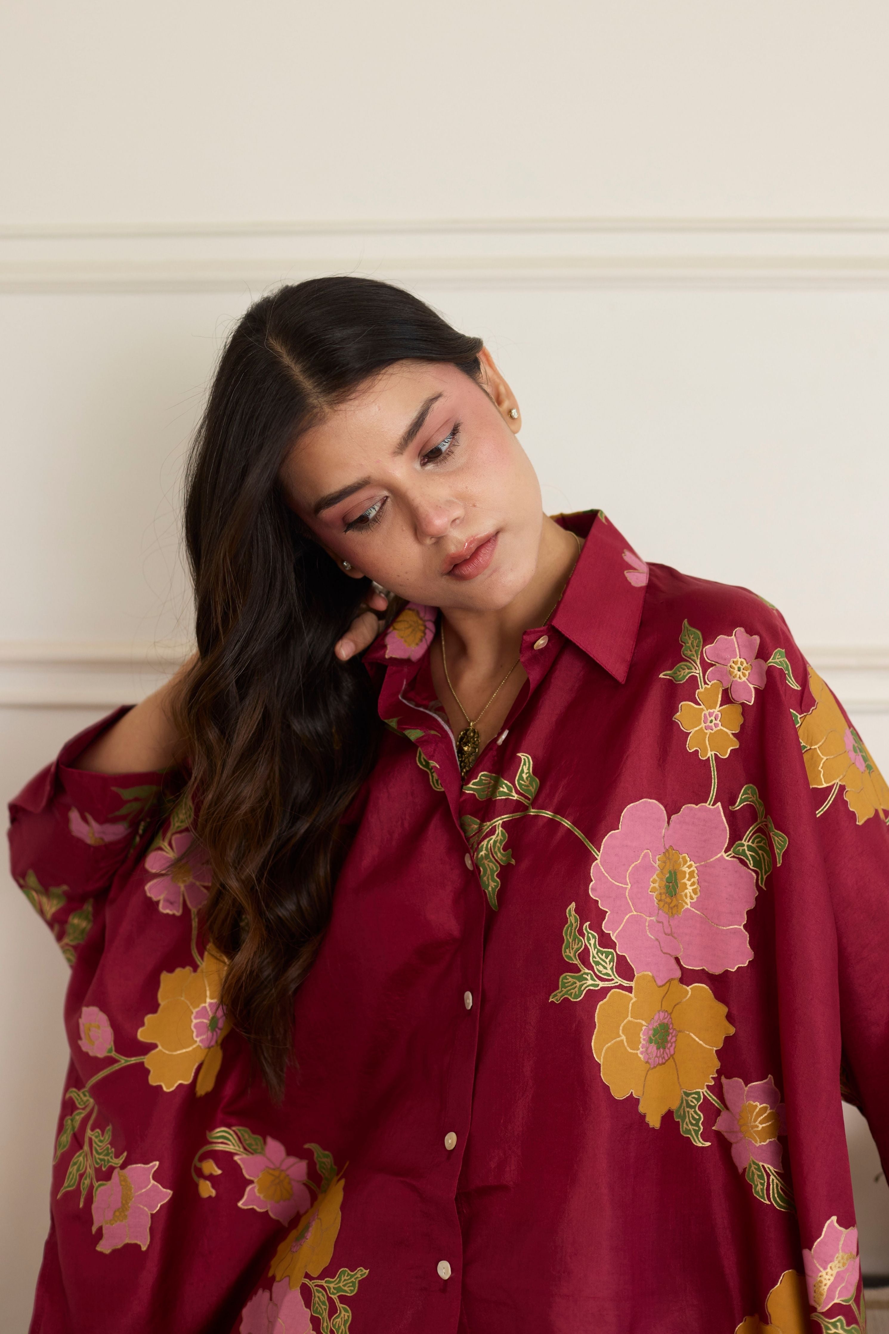 Gia Maroon Shirt