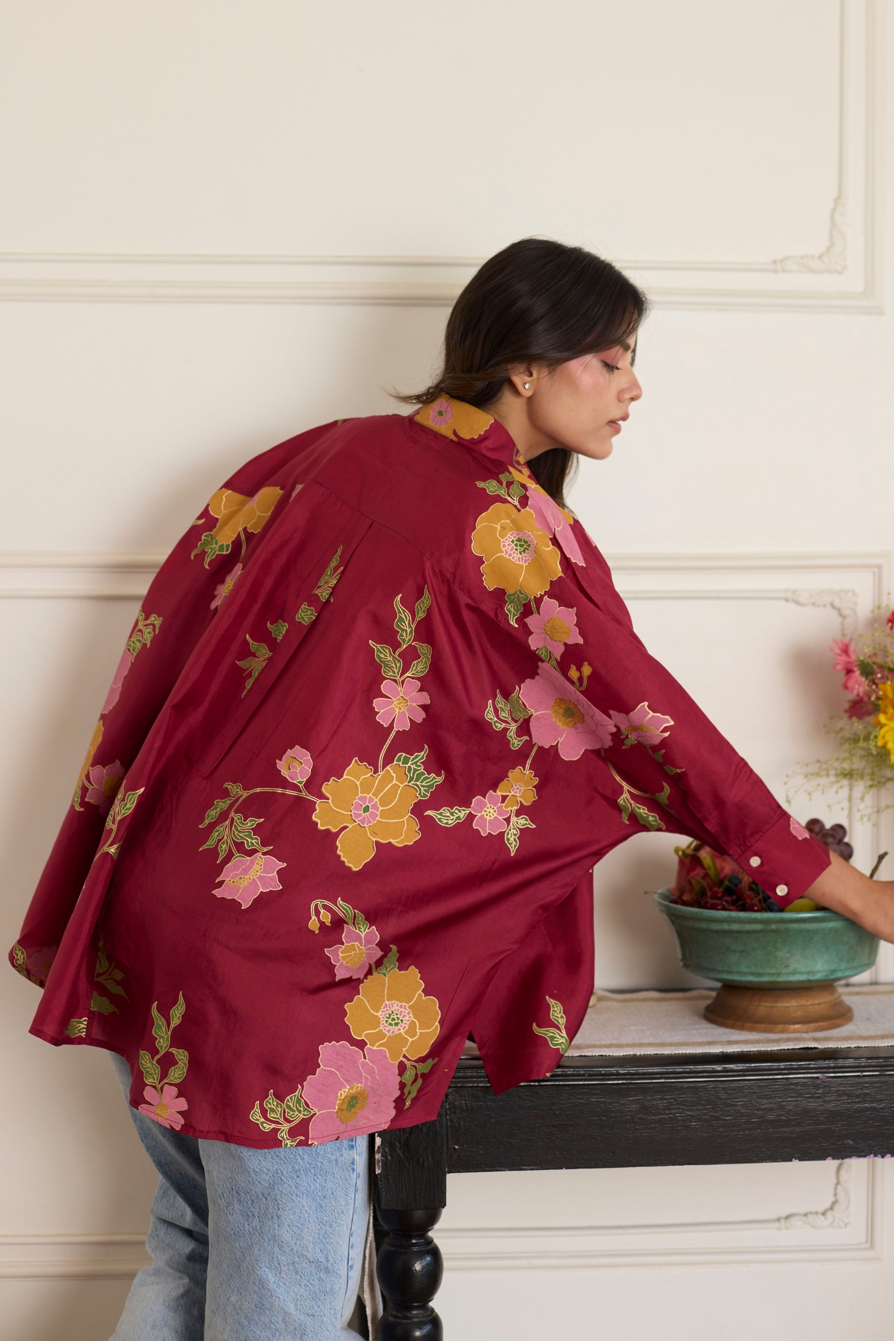 Gia Maroon Shirt