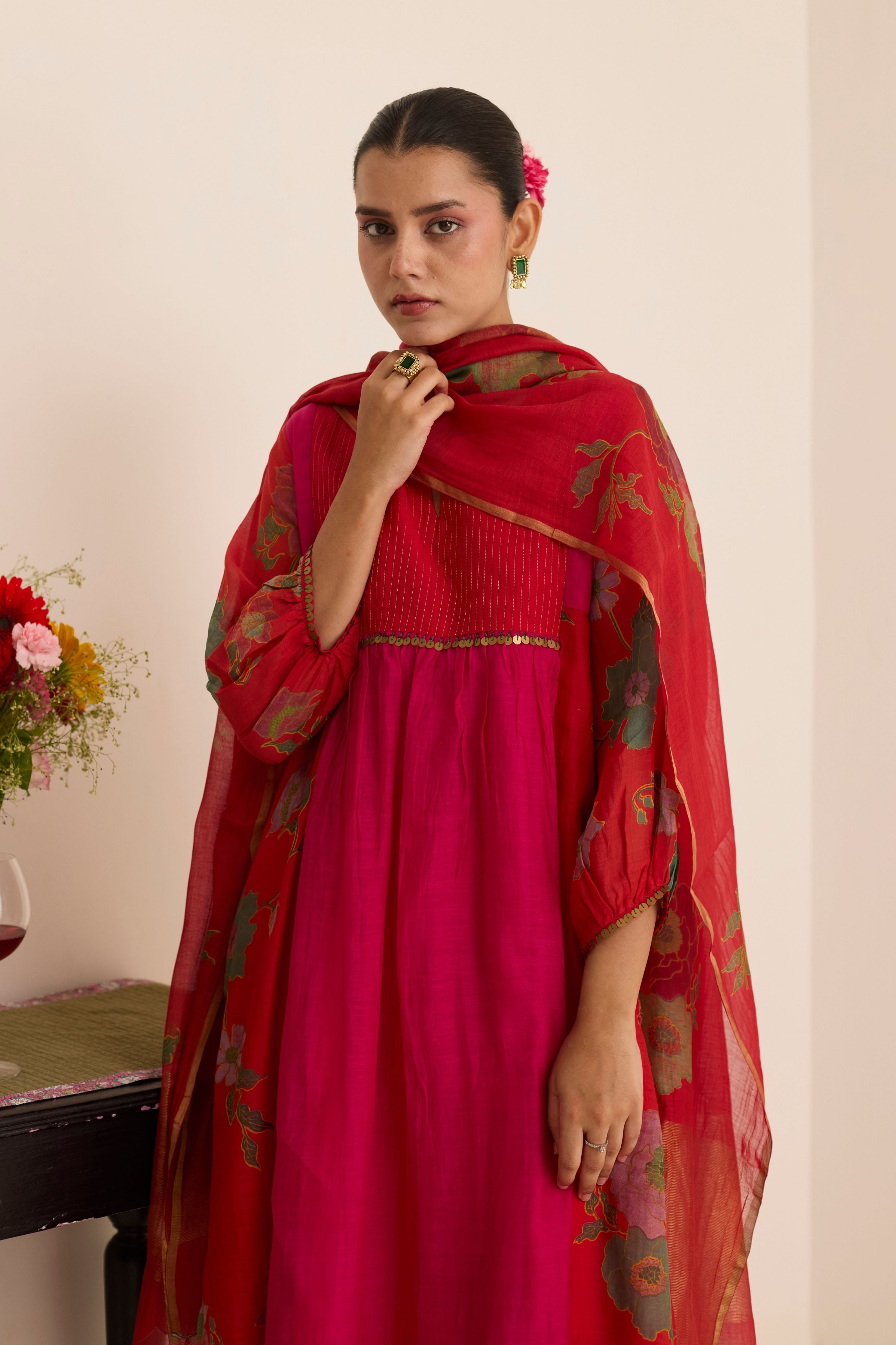 Scarlet Kurta Set