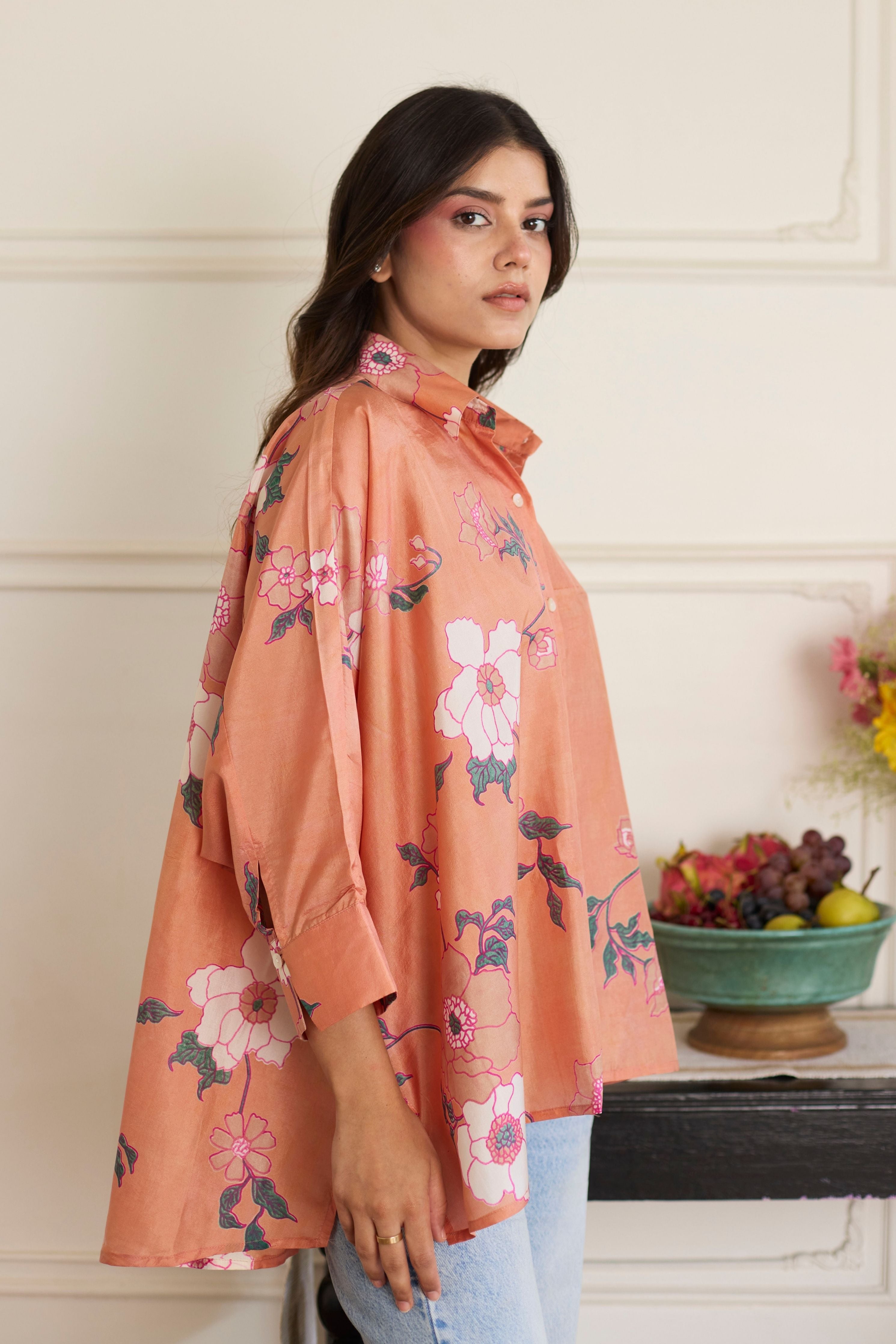 Gia Salmon Shirt