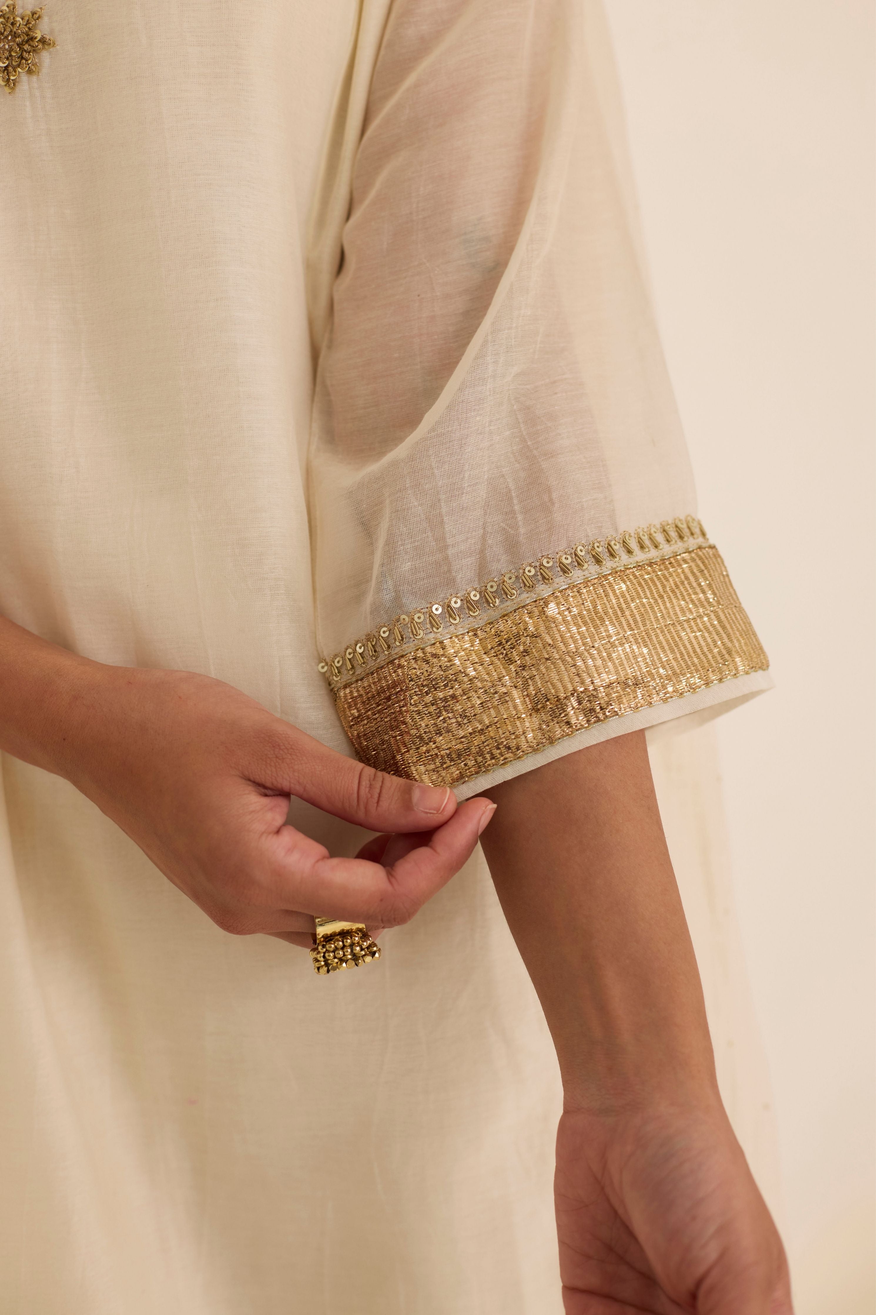 Pearl Mukaish Kurta Set