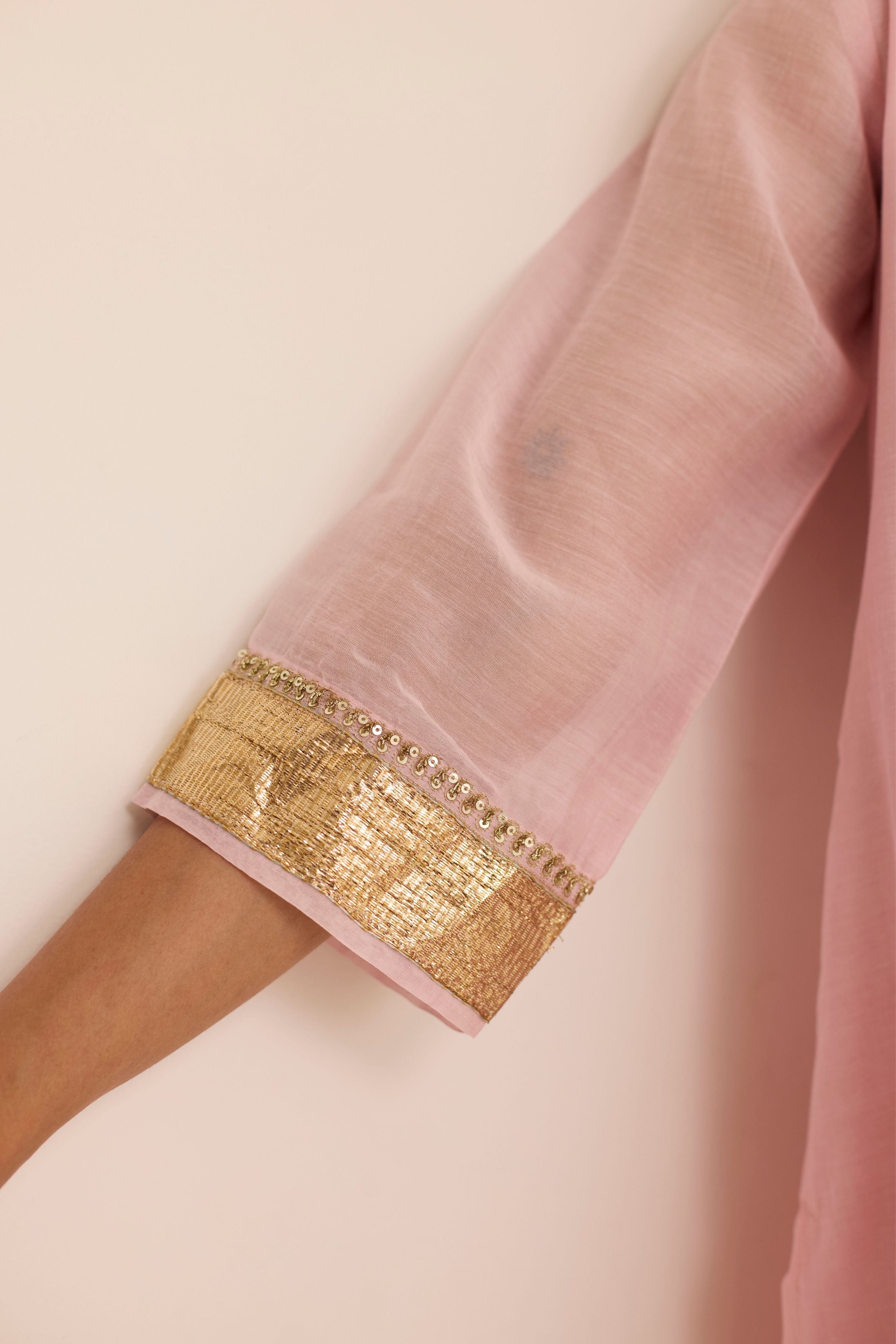 Blush Mukaish Kurta Set