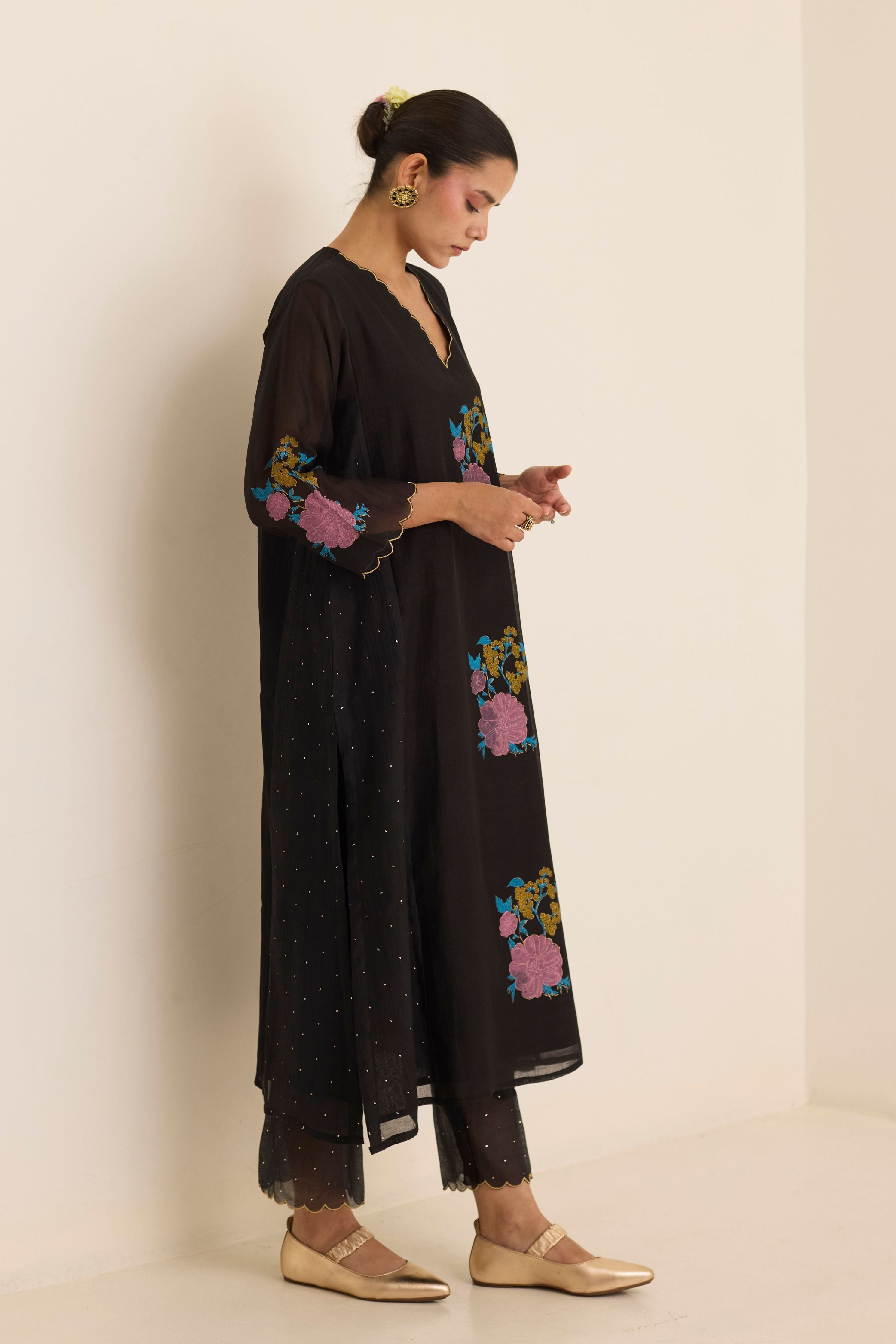 Midnight Mukaish Set