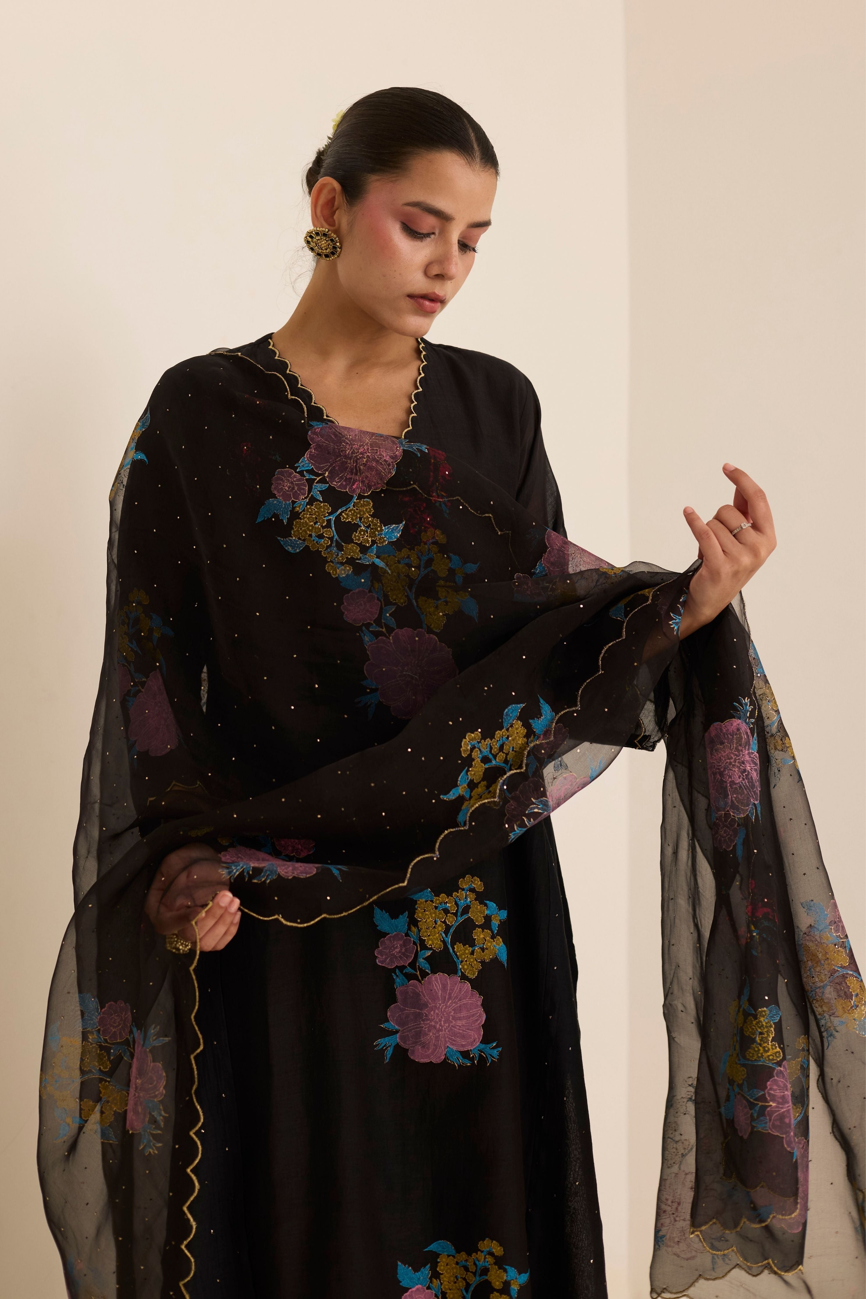 Midnight Mukaish Set