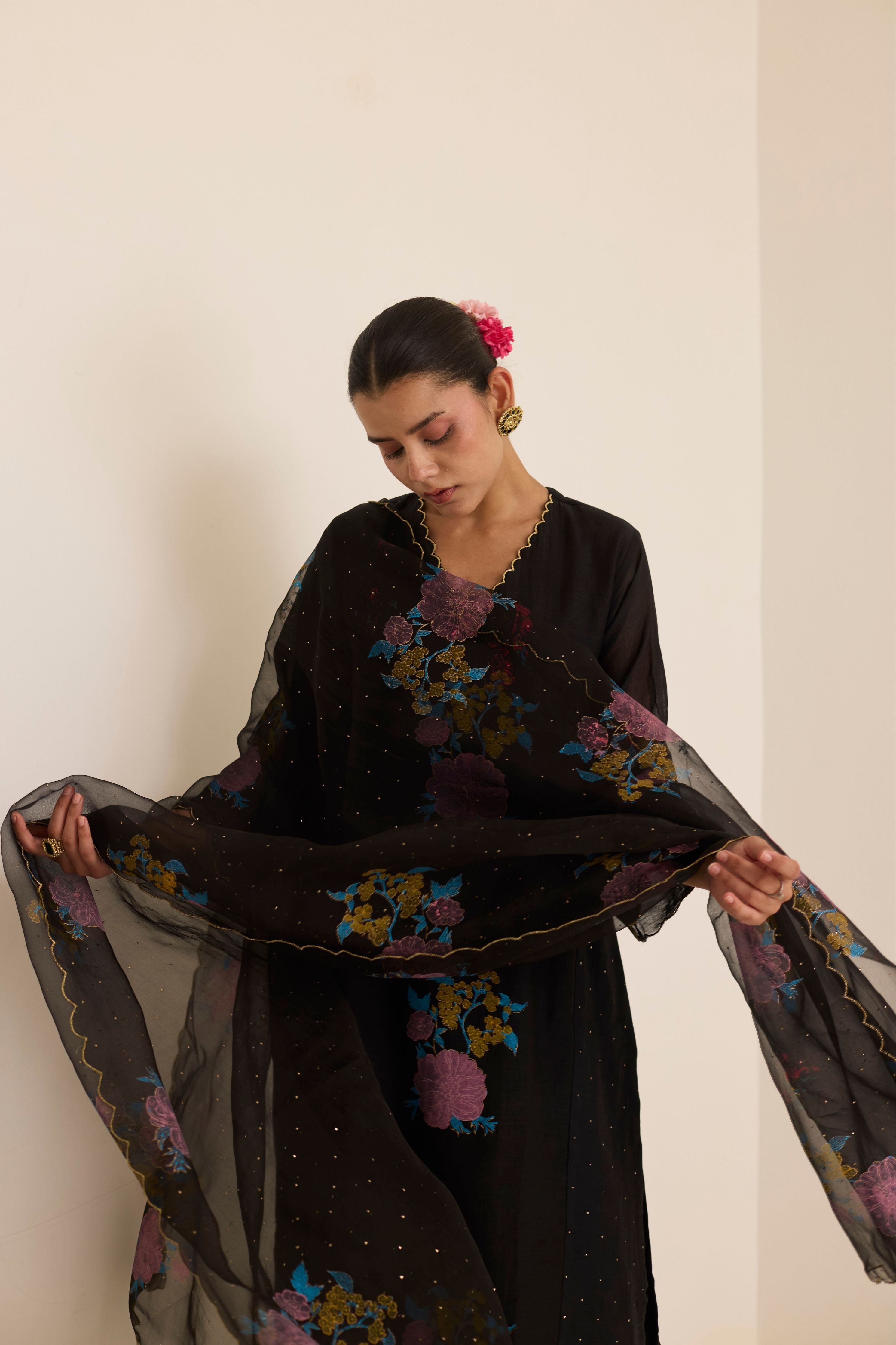 Midnight Mukaish Set