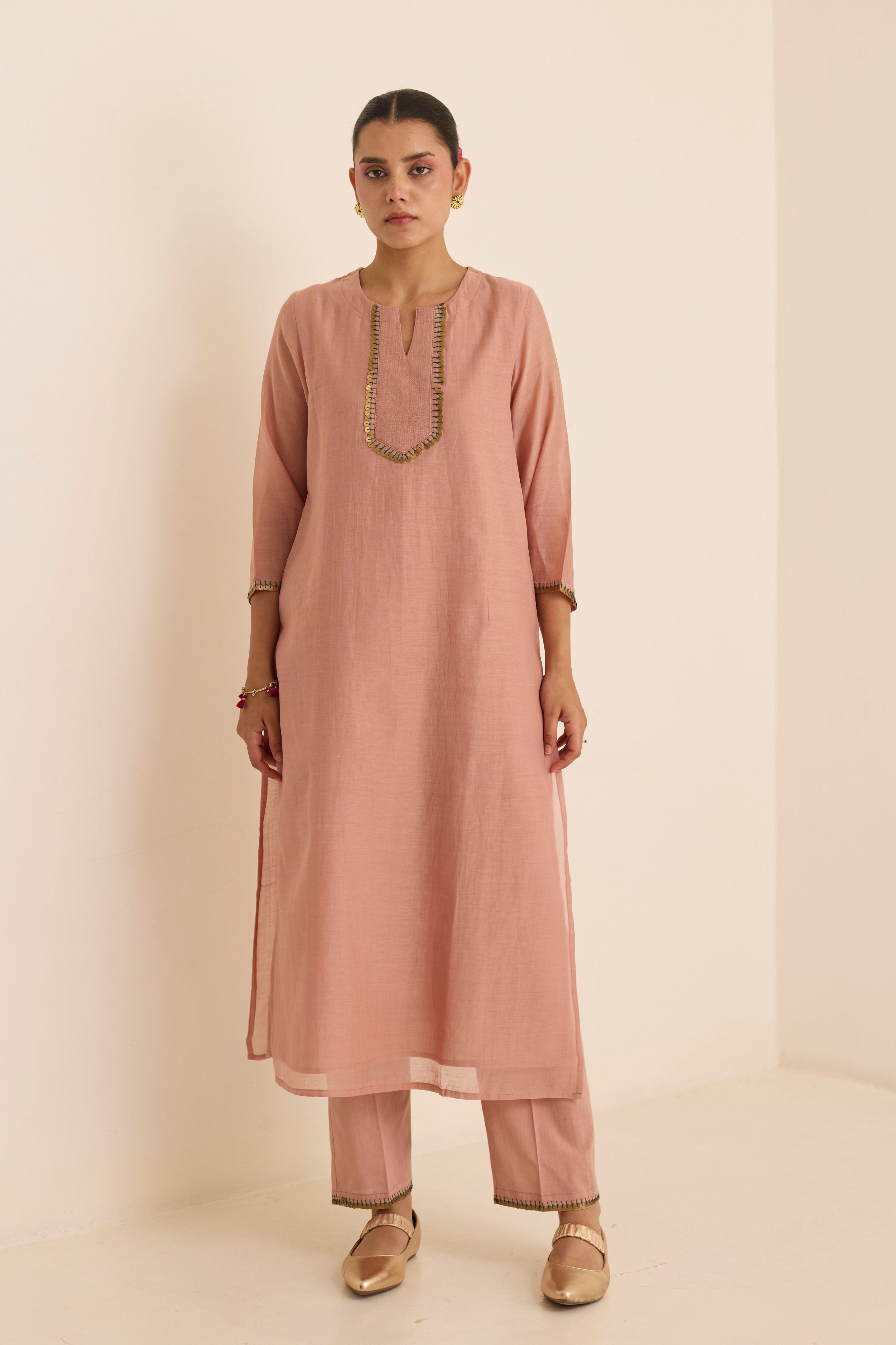 Ivy Peach Kurta Set
