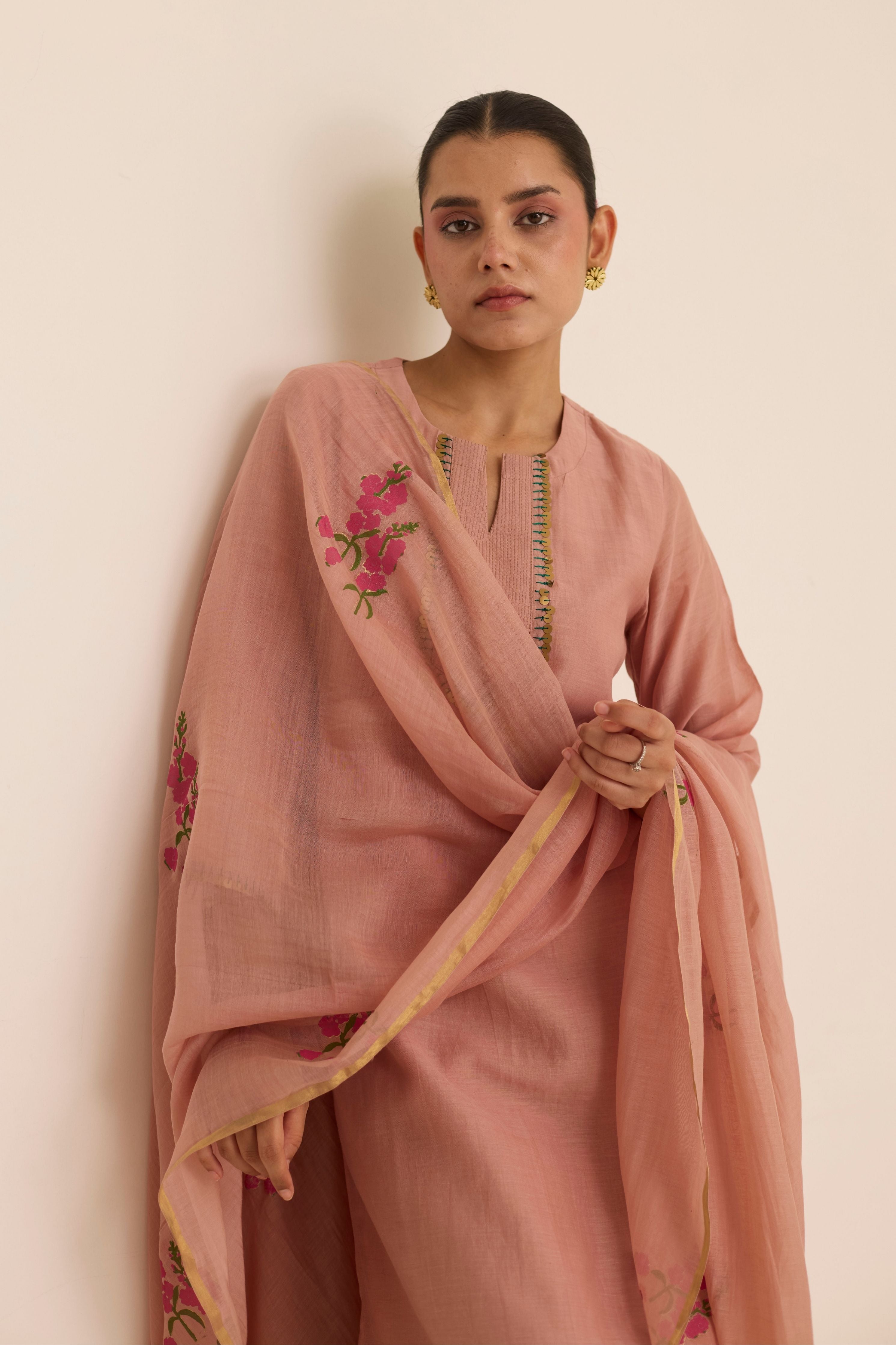 Ivy Peach Kurta Set