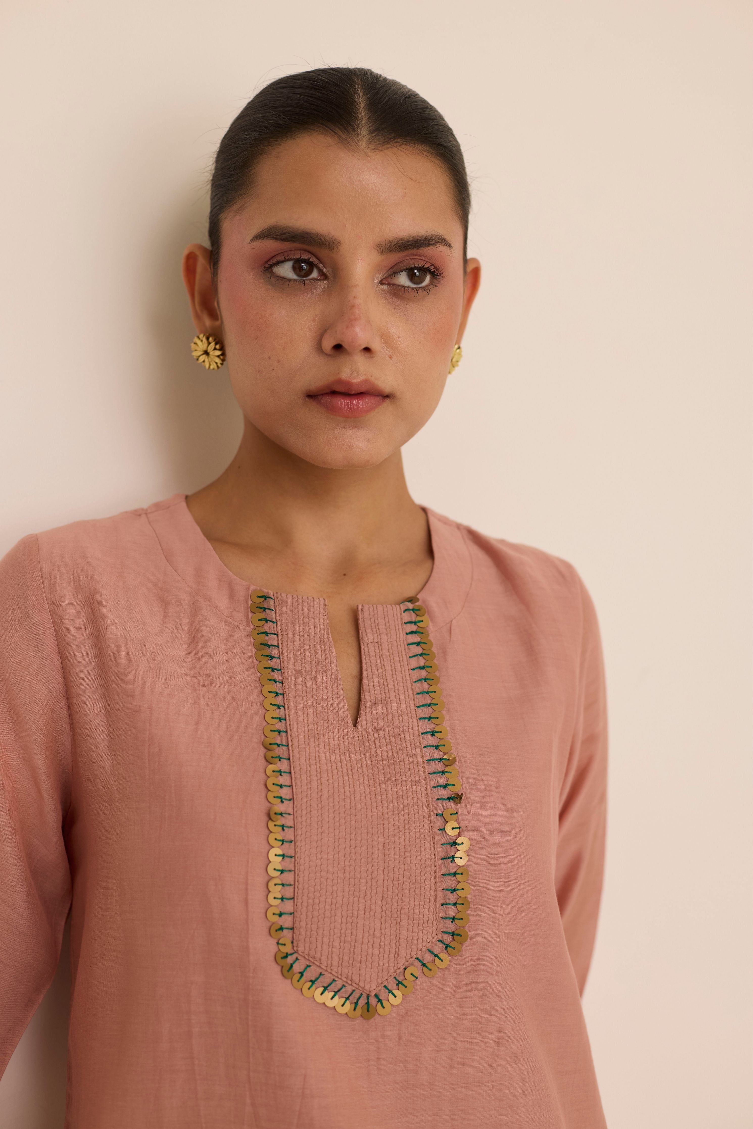 Ivy Peach Kurta Set