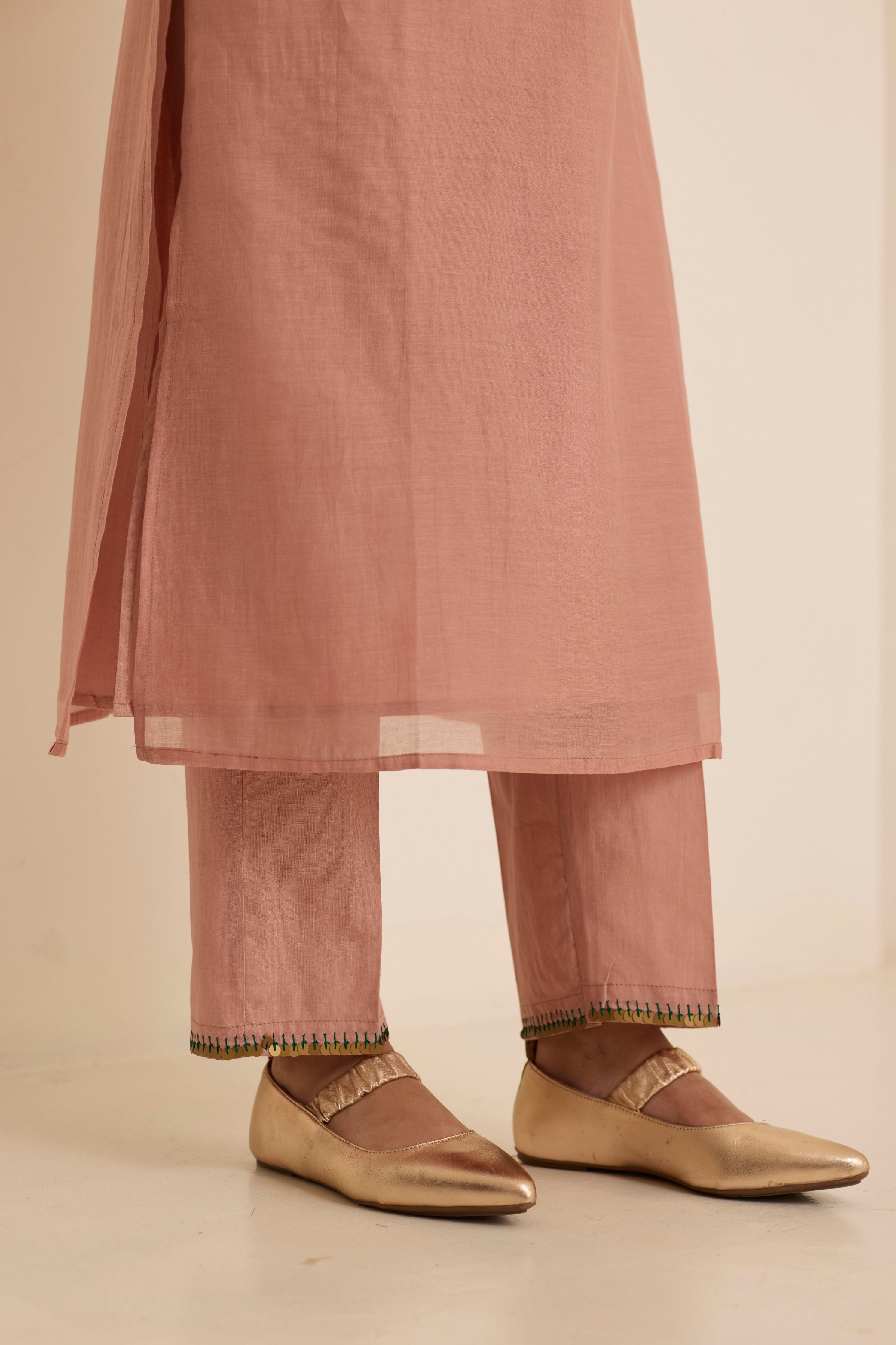 Ivy Peach Kurta Set