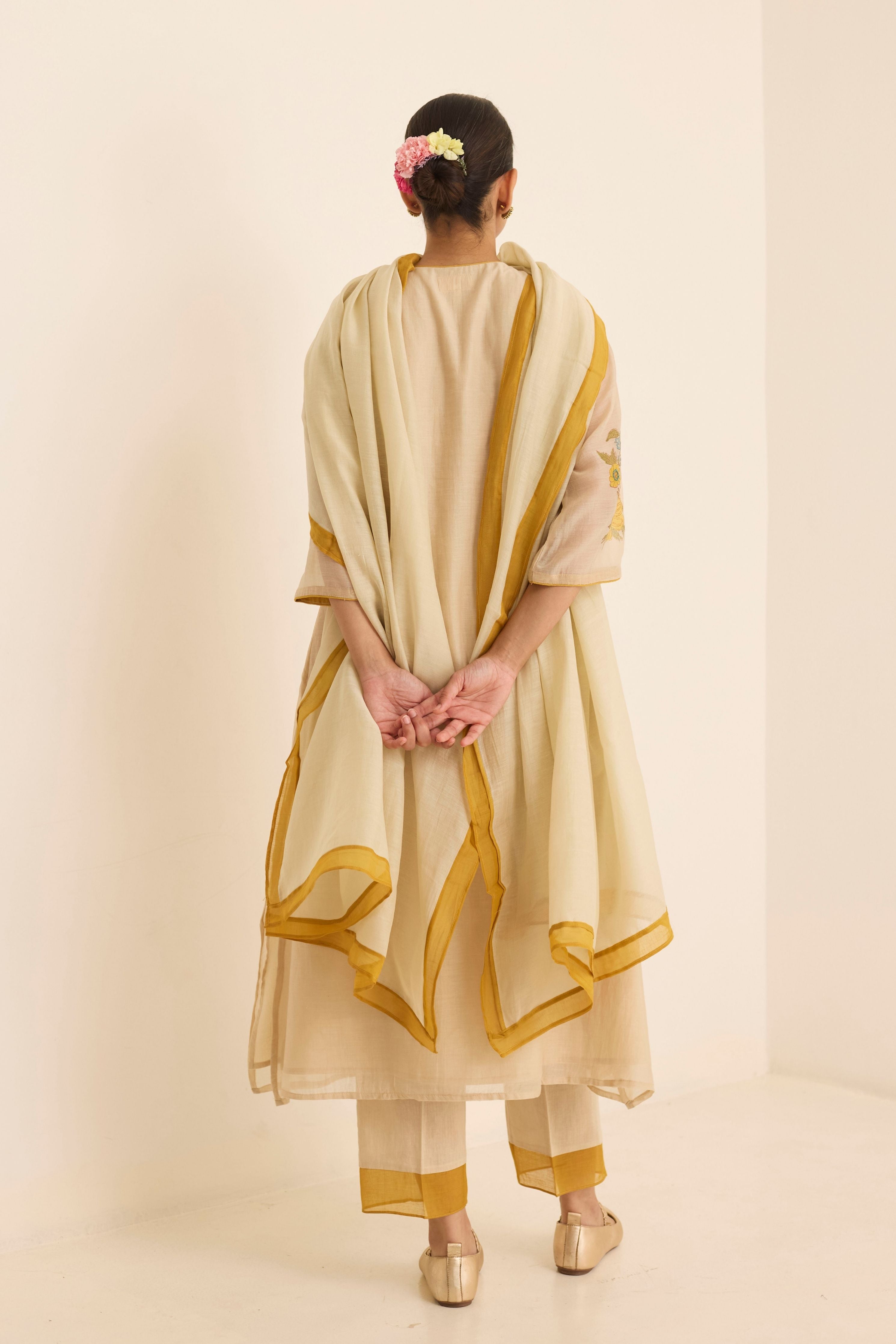 Ecru Kurta Set