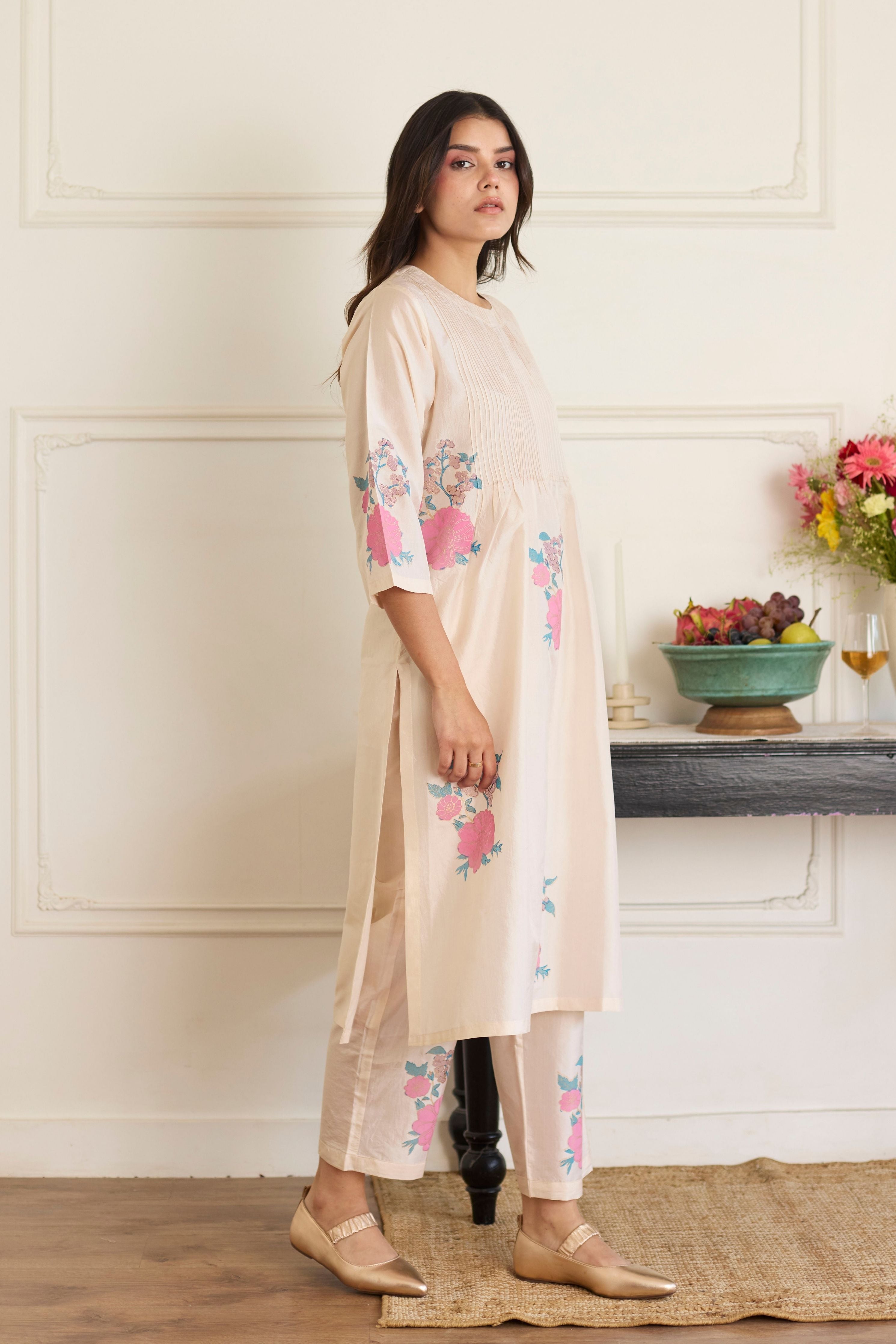 Pearl pintuck Co-Ord Set