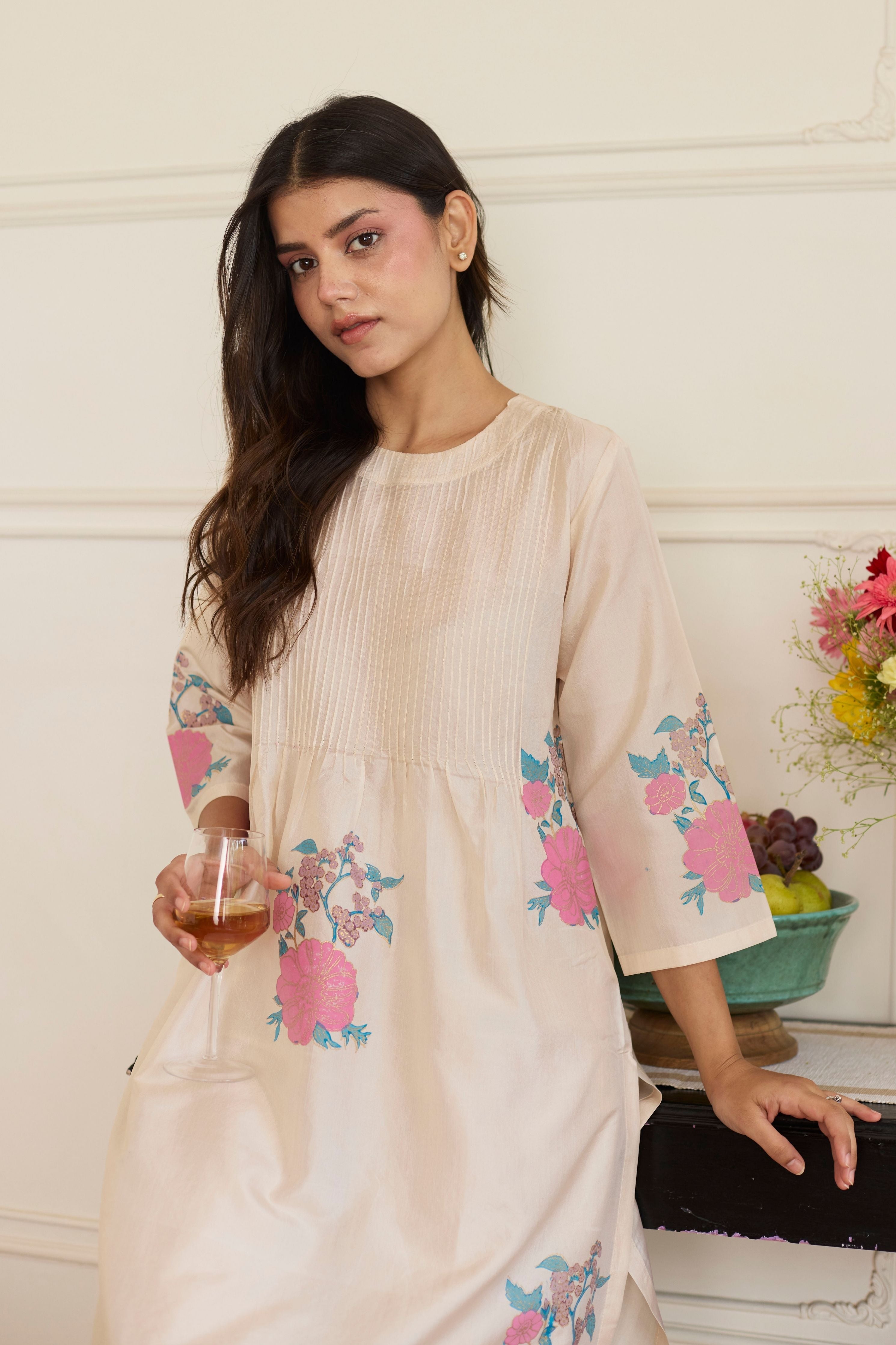 Pearl pintuck Co-Ord Set