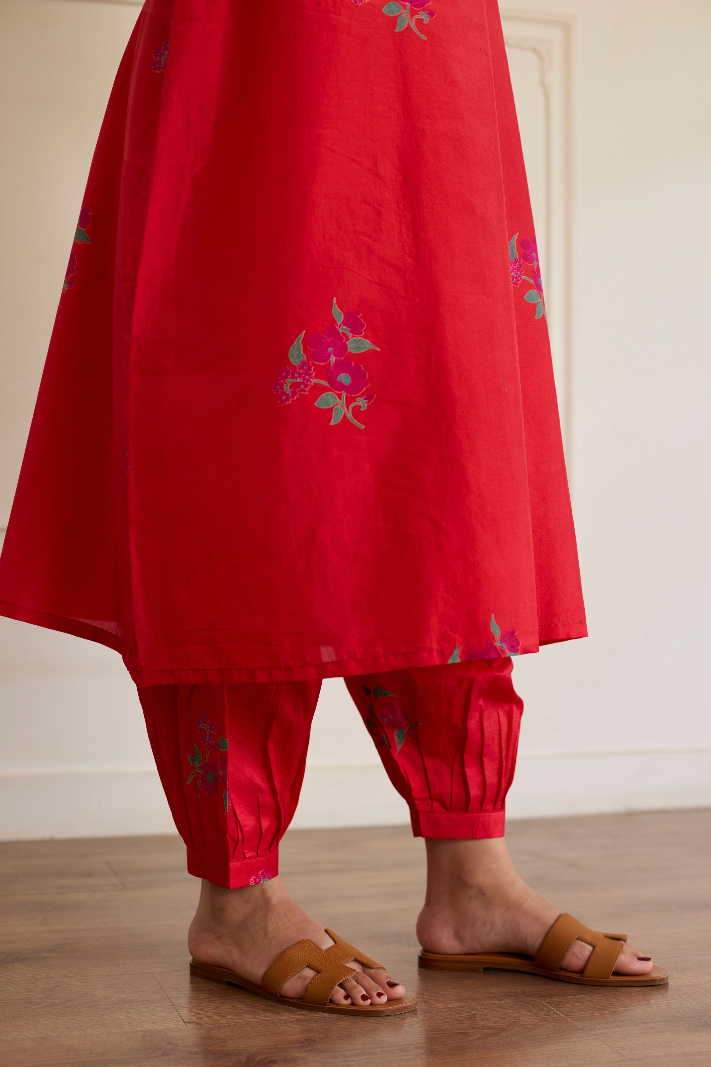 Crimson Silk Co-Ord Set