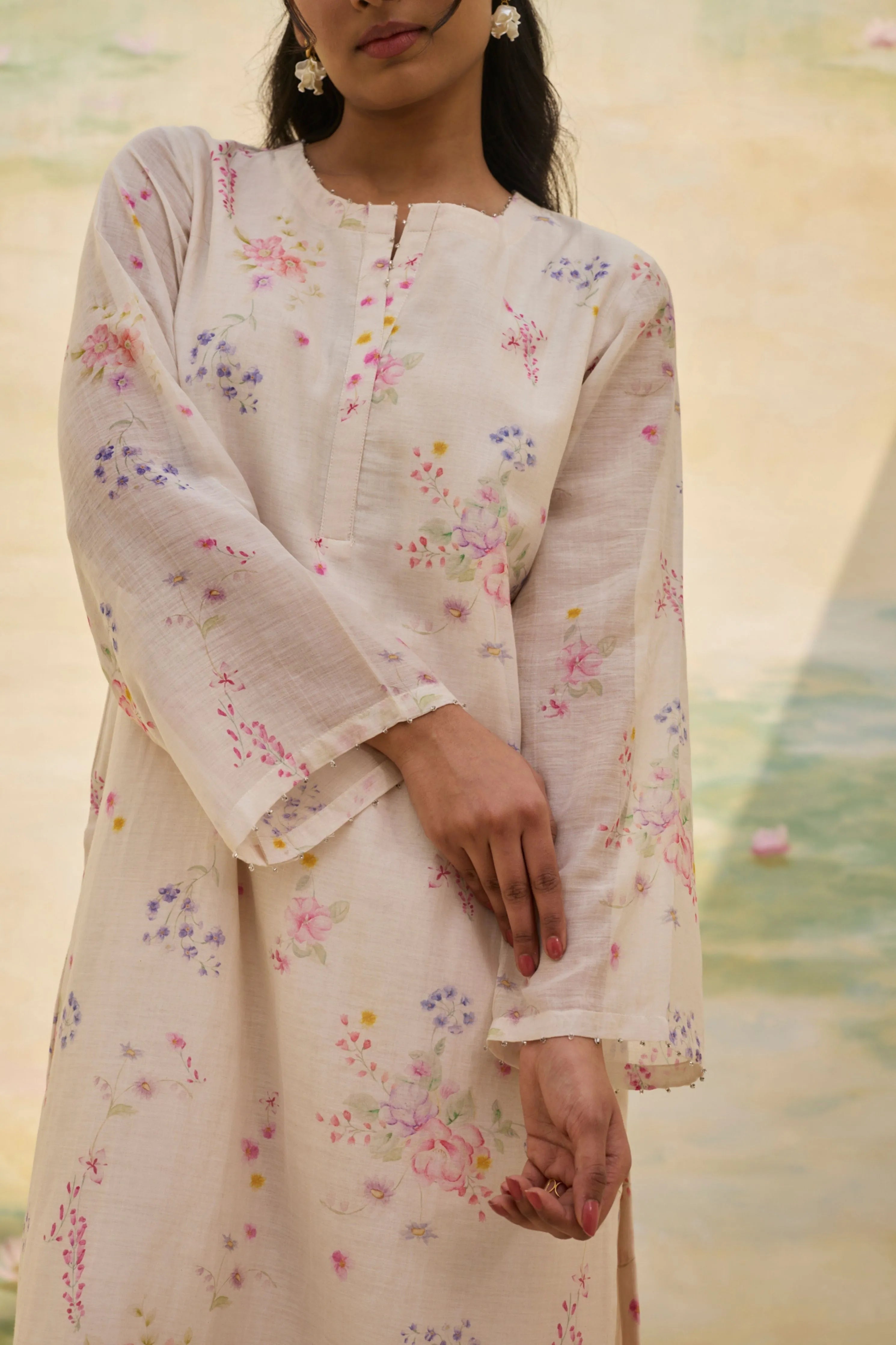 Ivory Floral Co-Ord Set