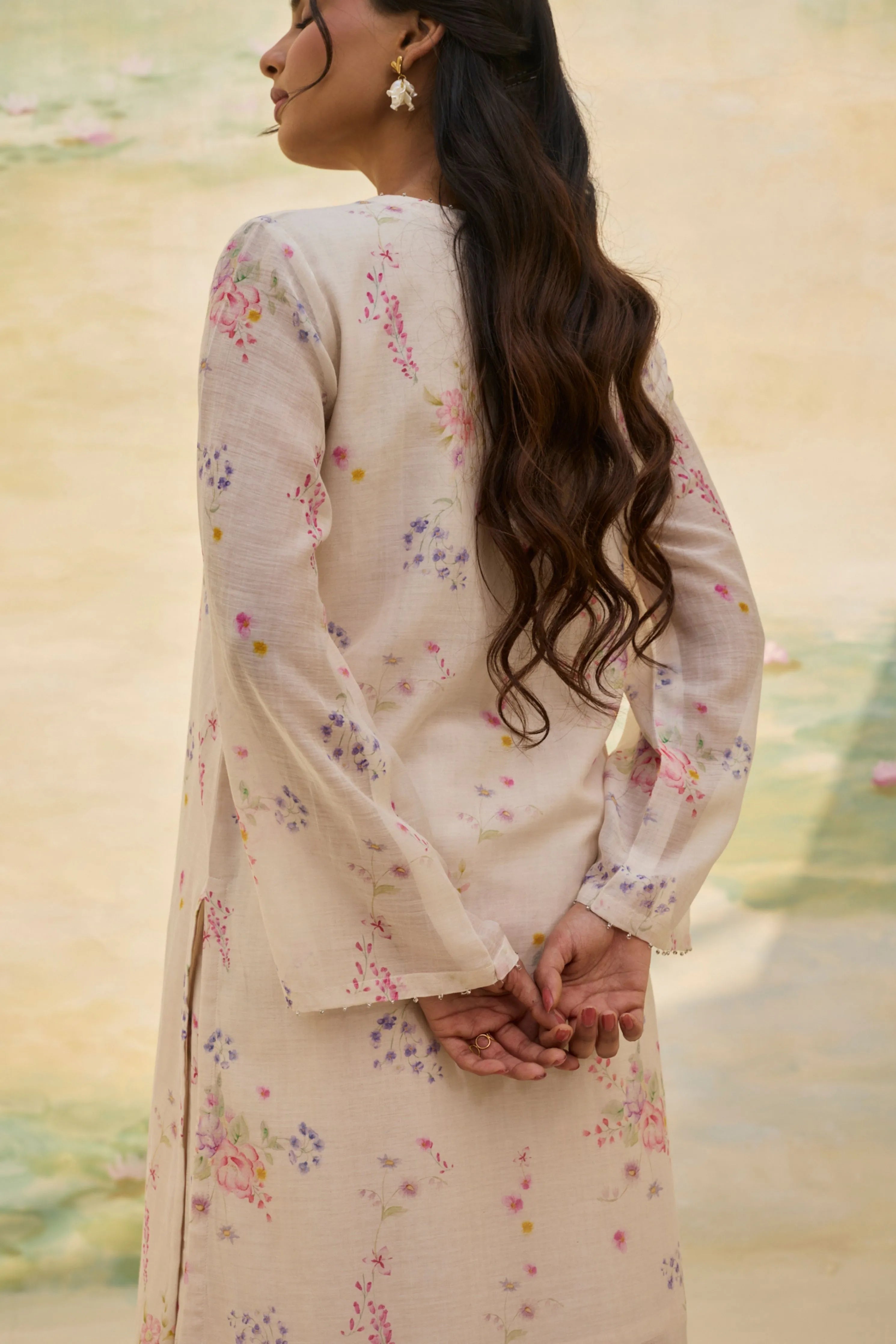 Ivory Floral Co-Ord Set