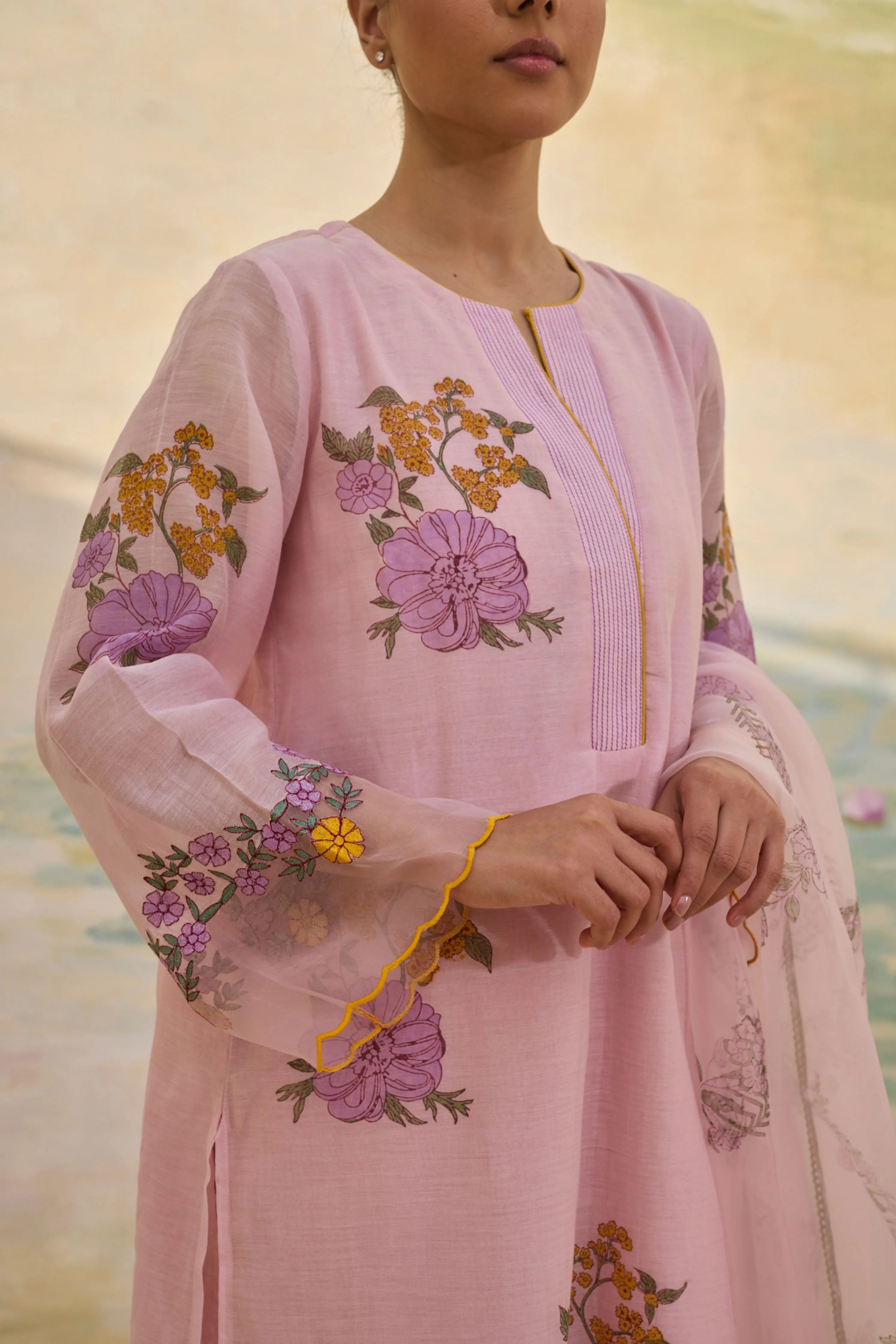 Charm Violet Kurta Set
