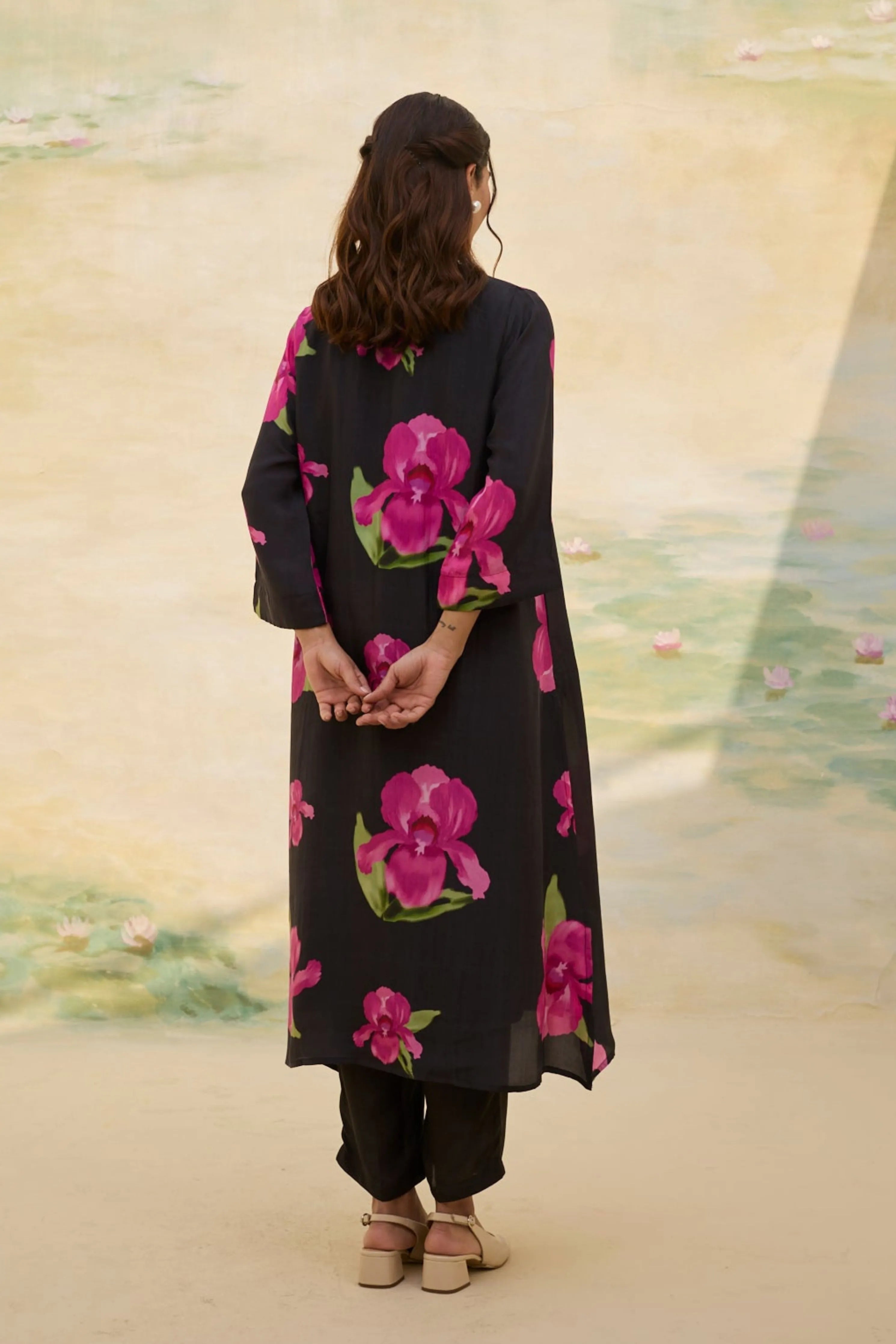 Midnight Floral Silk Co-Ord