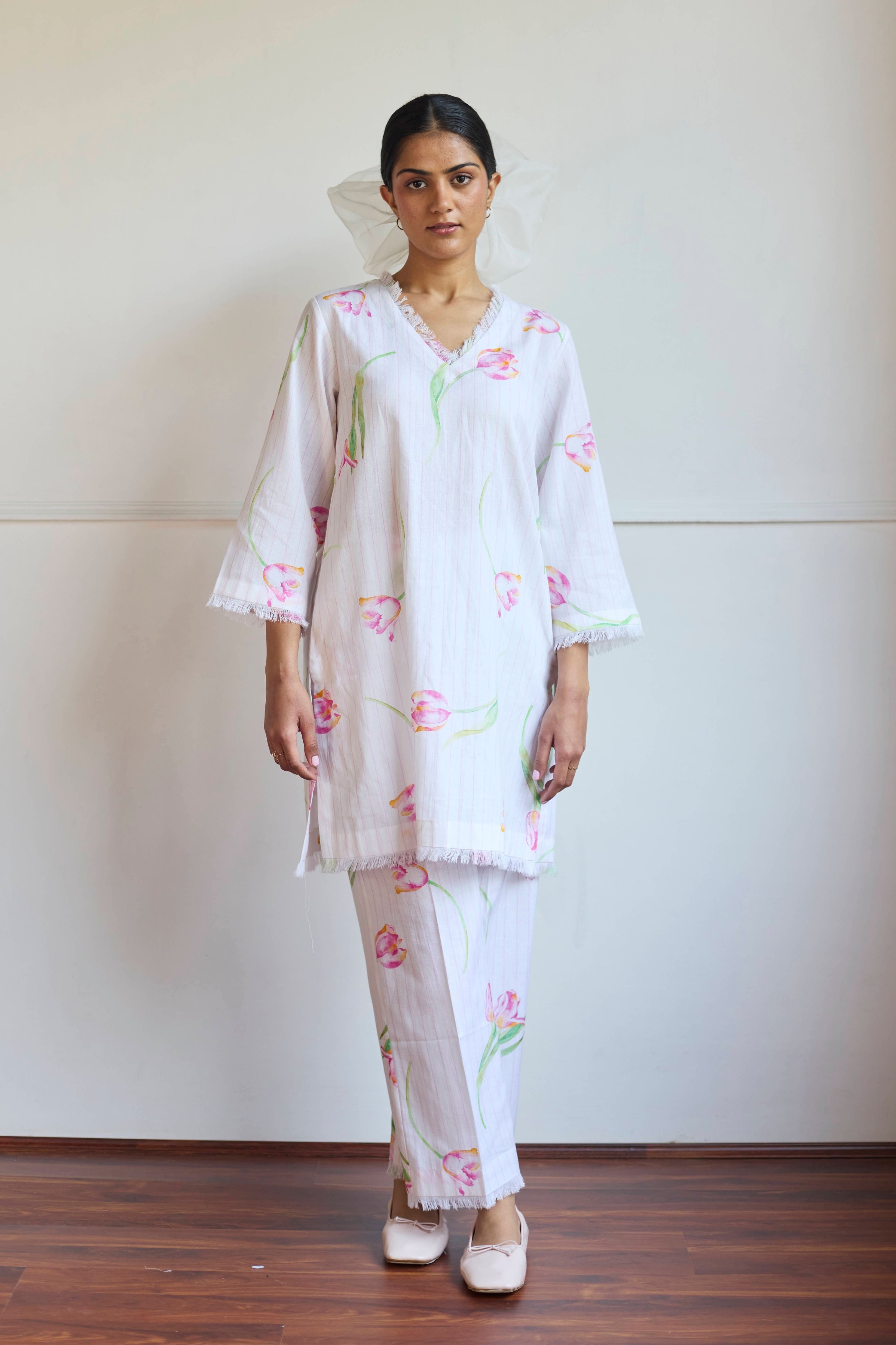 Ana Ivory Tulip Co-Ord Set