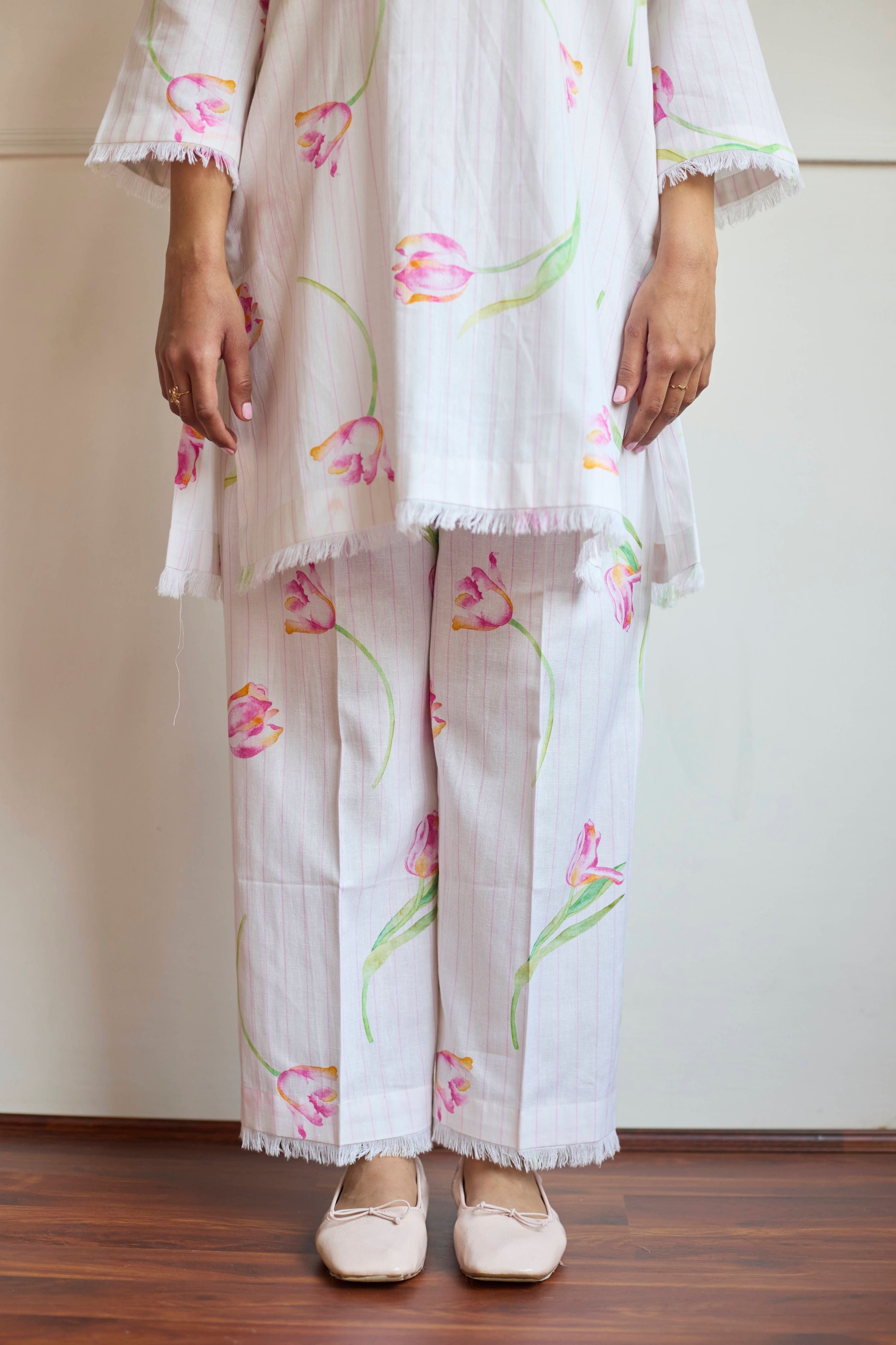 Ana Ivory Tulip Co-Ord Set