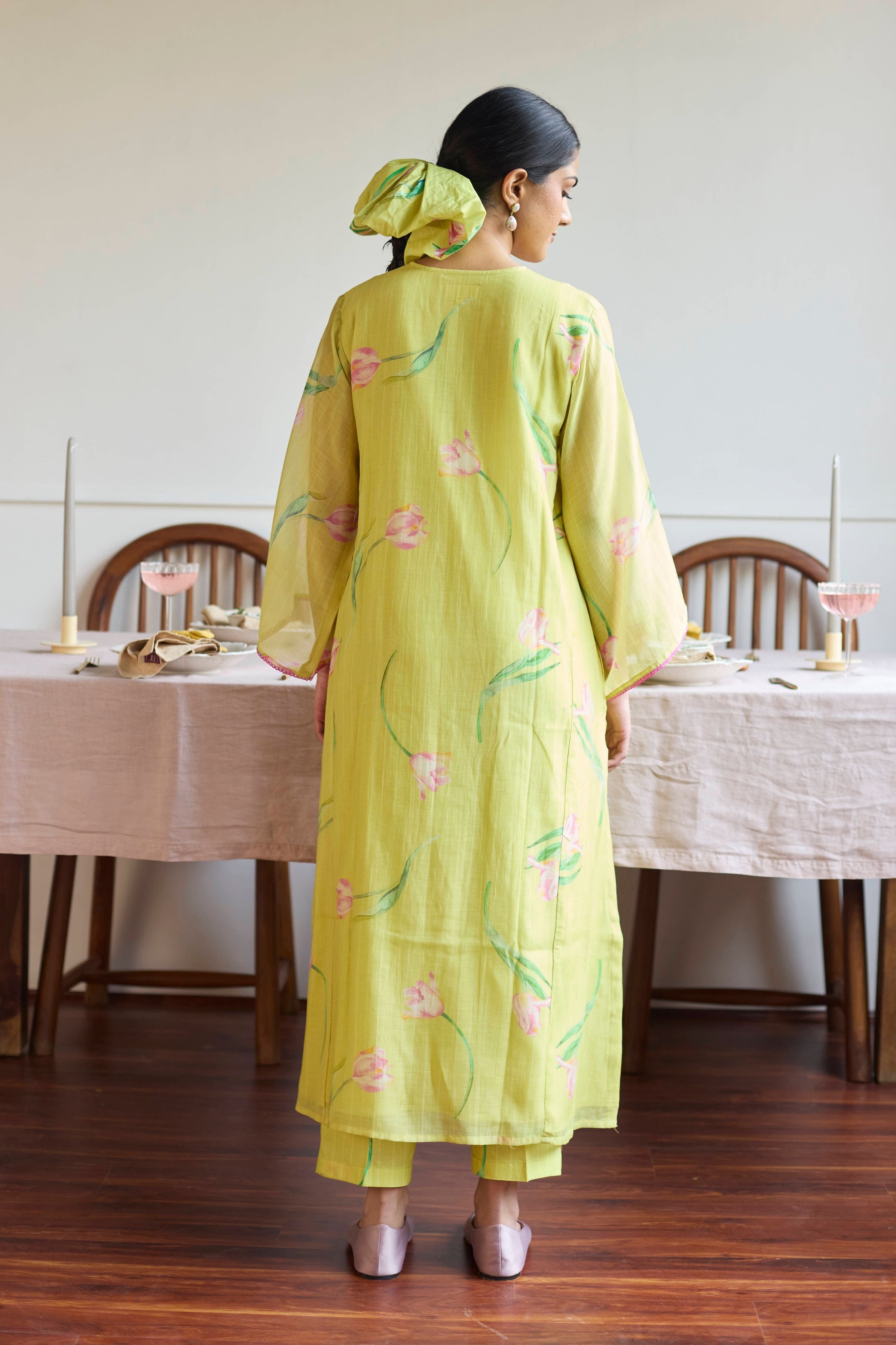 Lime Tulip Relaxed Fit Co-Ord Set