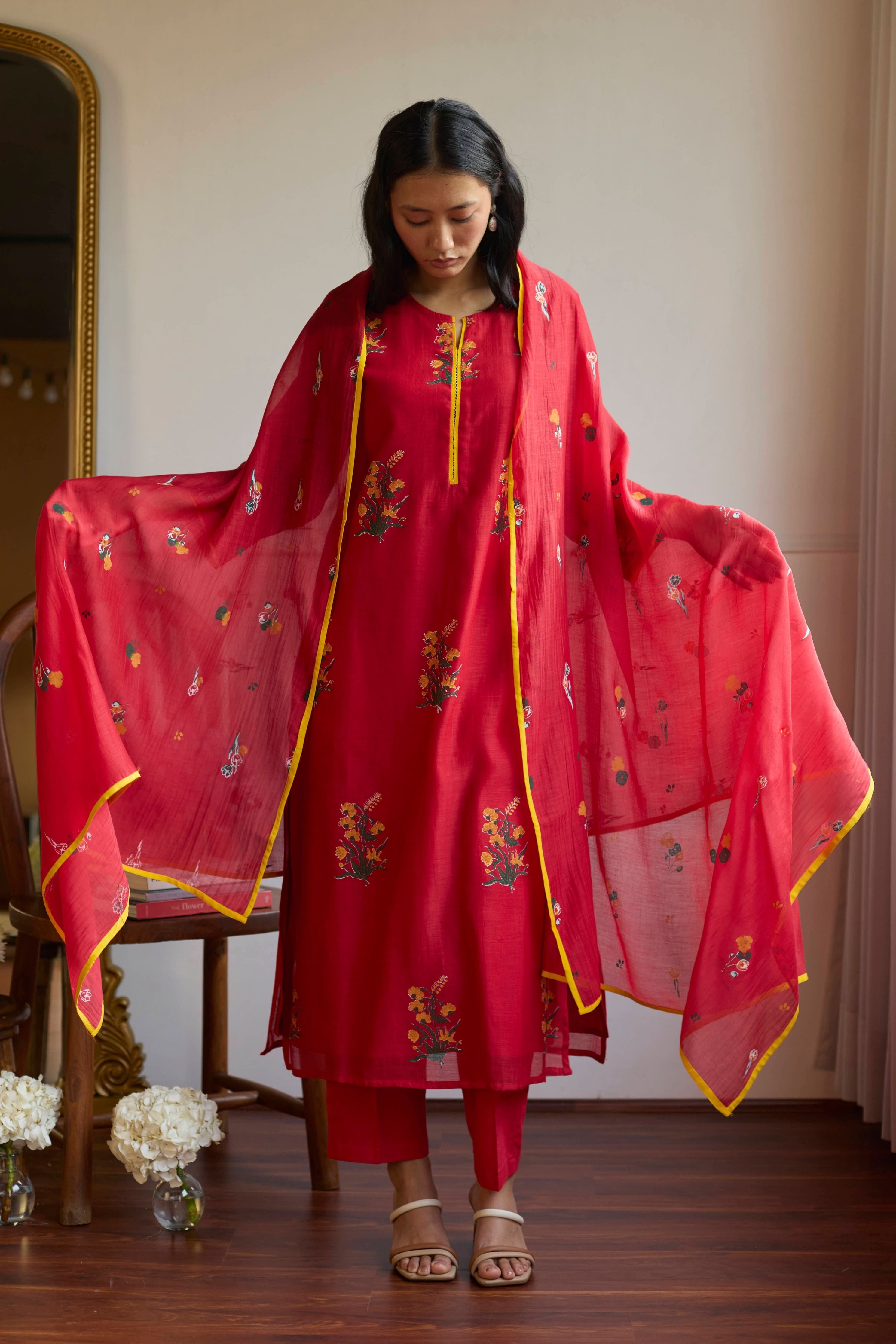 Scarlet Kurta Set