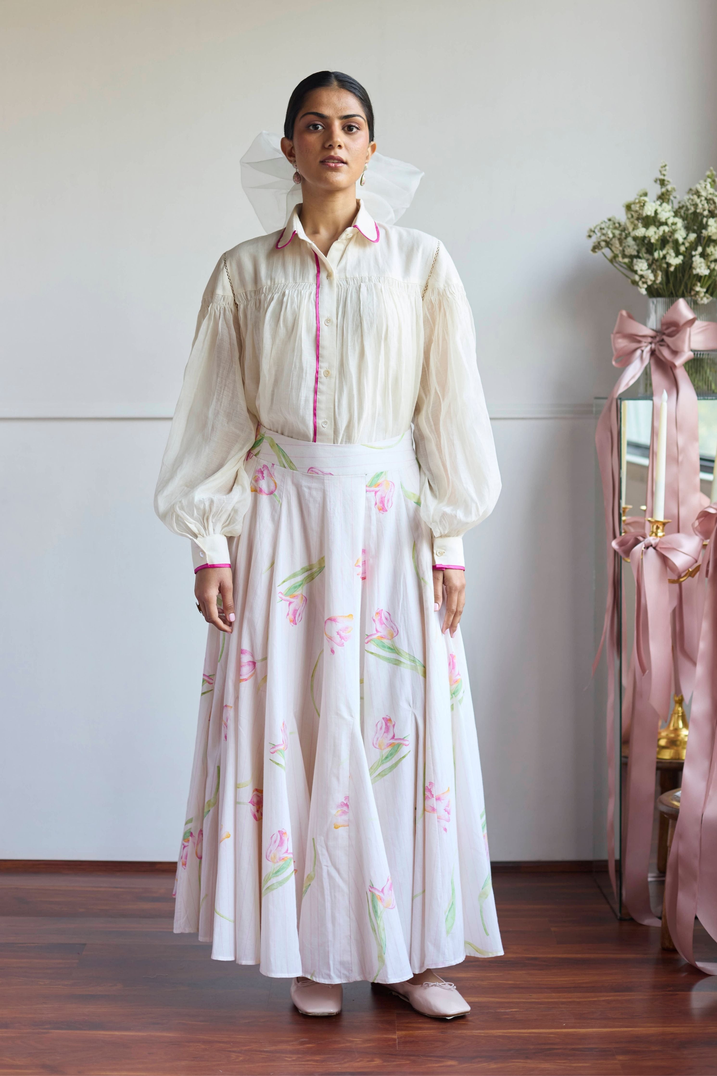 Tulip Ivory Skirt