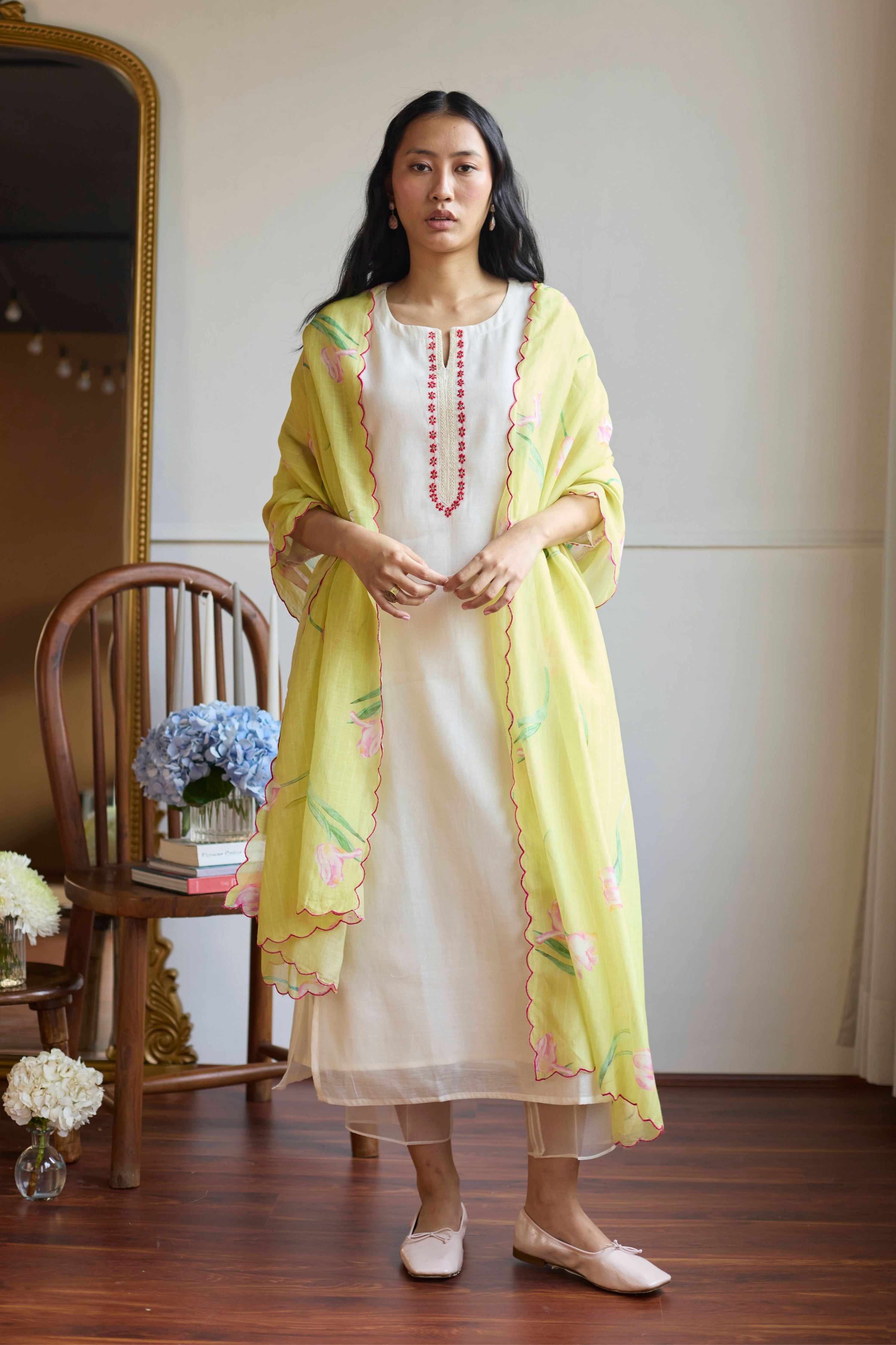 Ivory Lime Tulip Set