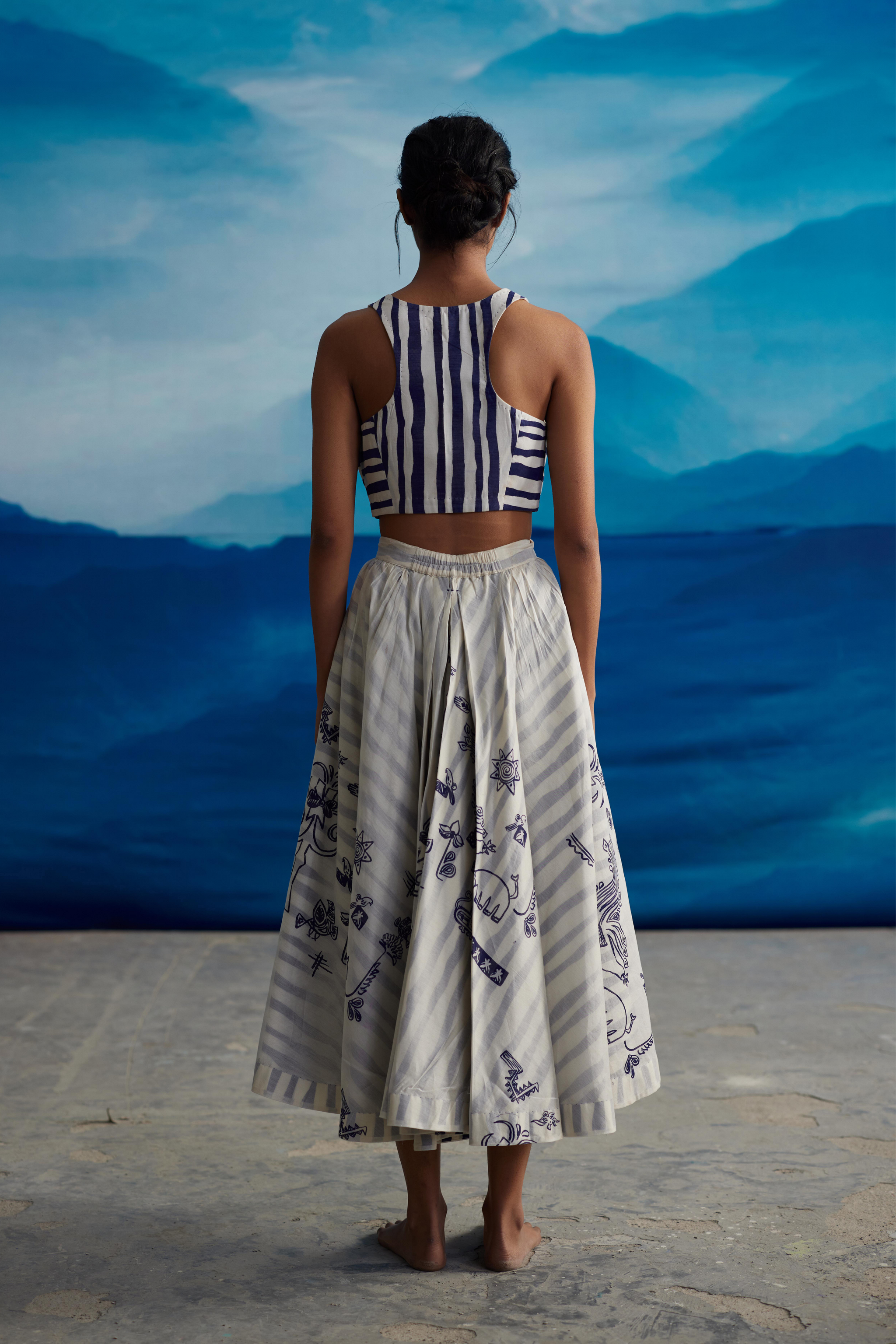 Juniper Gathered Top