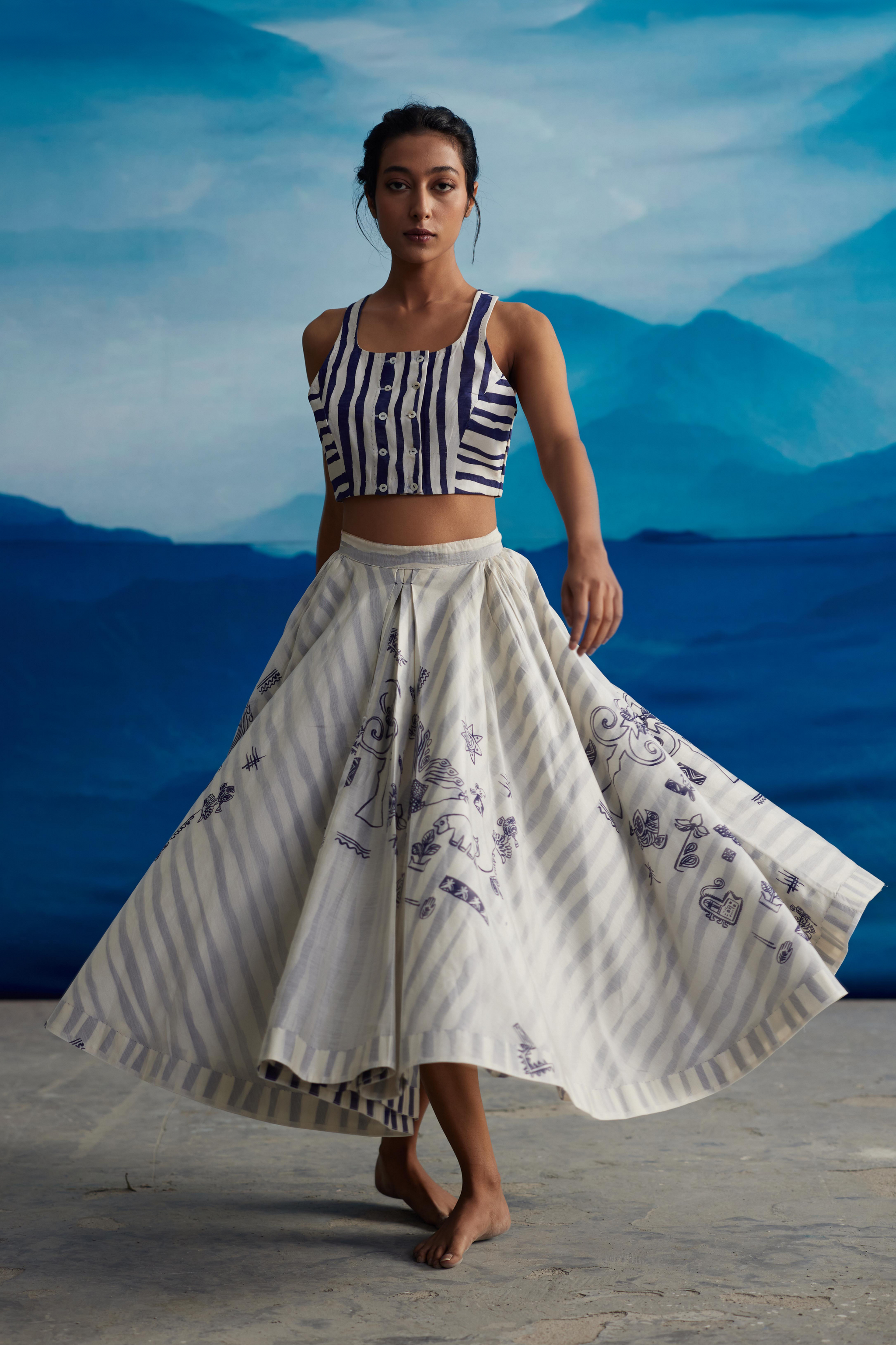 Juniper Gathered Top