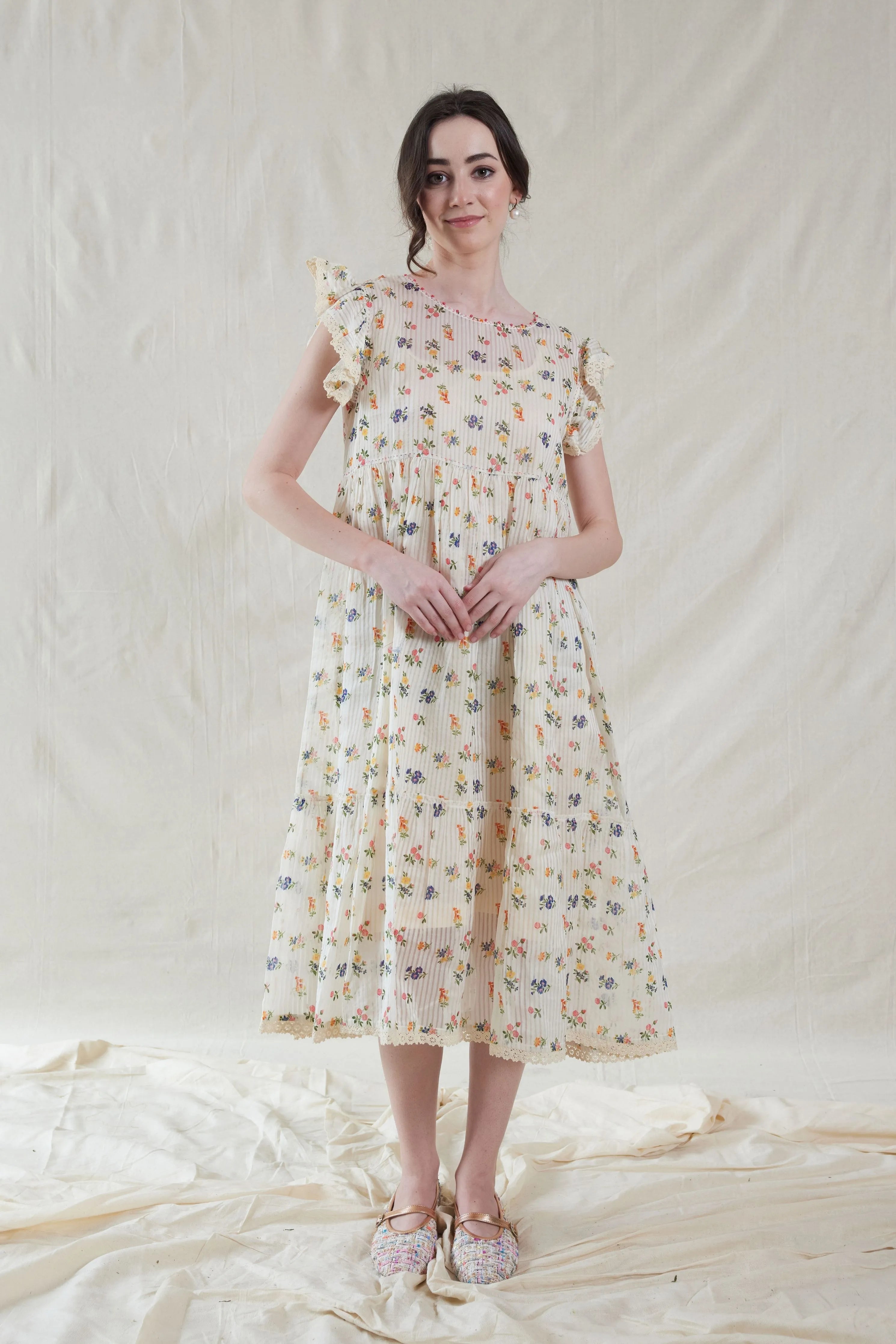 Hand Woven Cotton Silk Dress