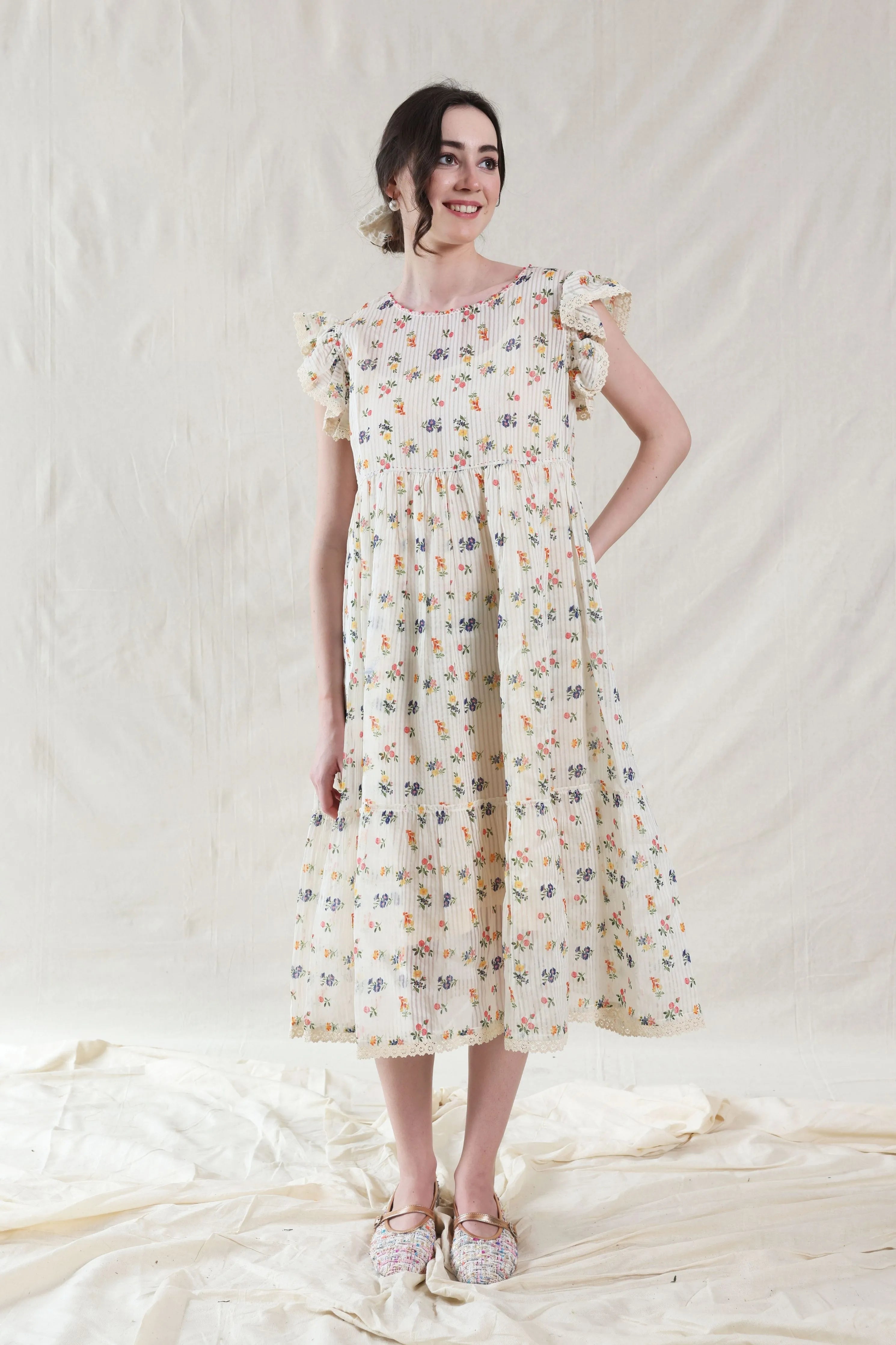 Hand Woven Cotton Silk Dress