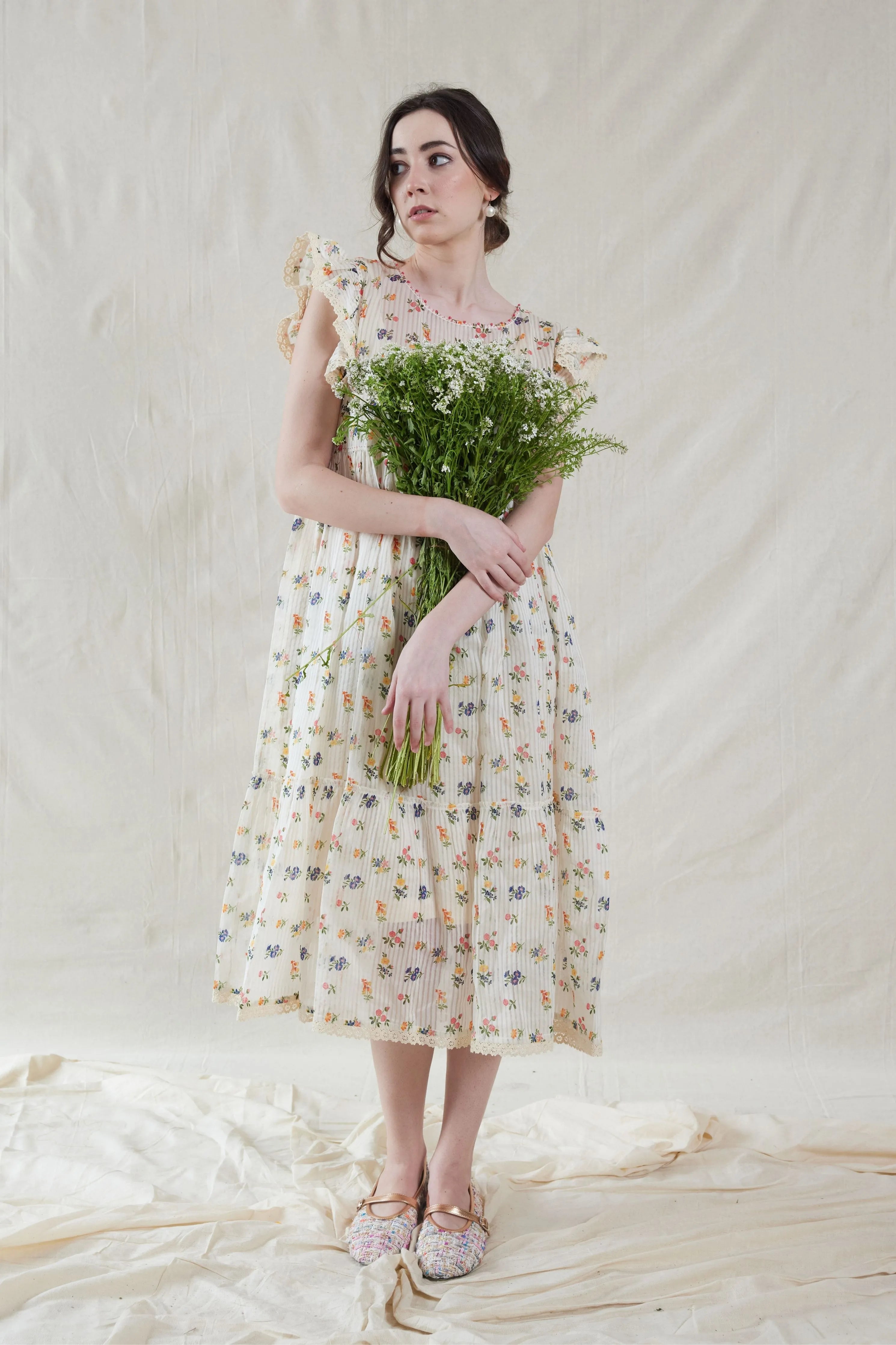 Hand Woven Cotton Silk Dress