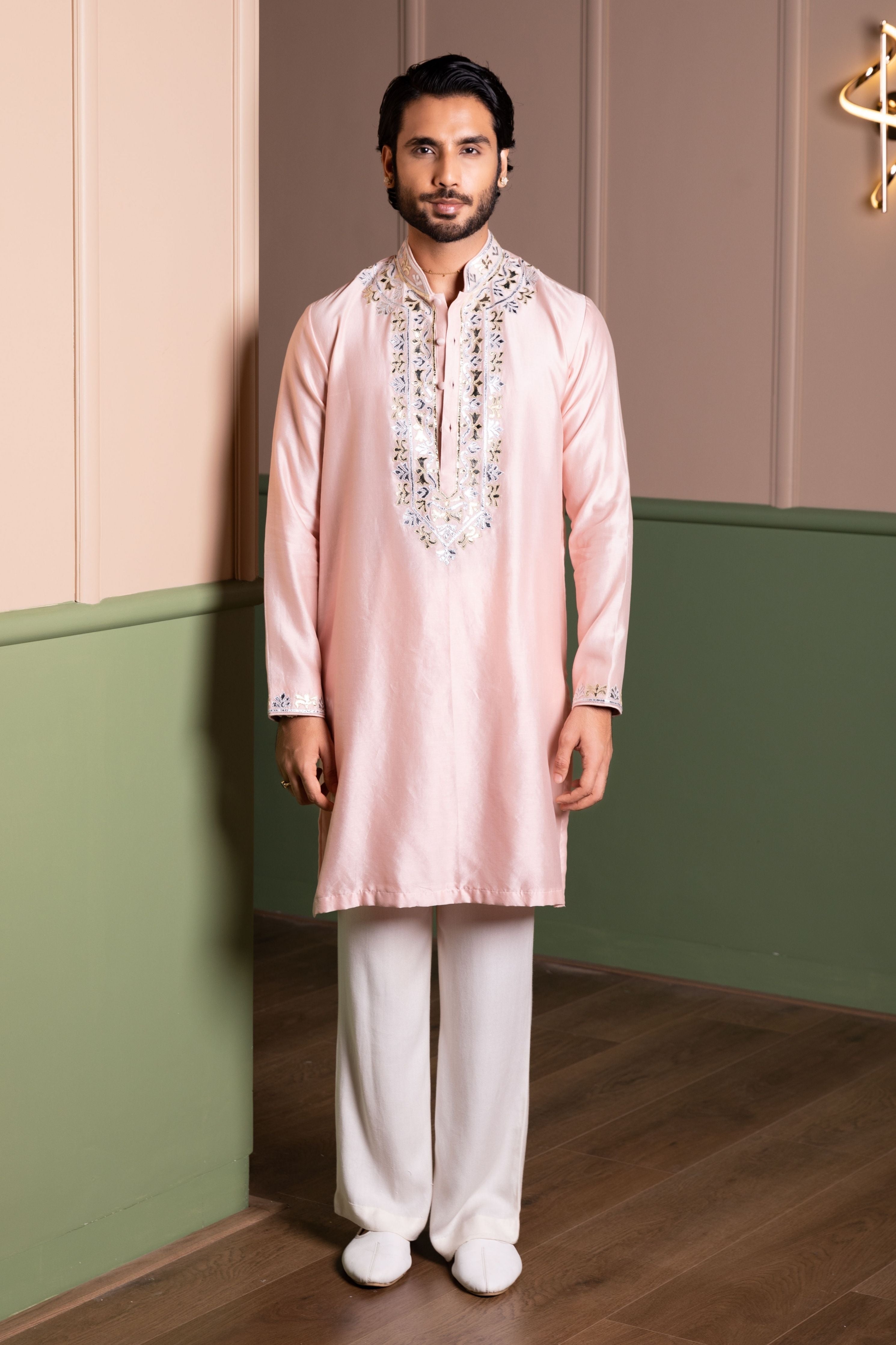 Royal Leather Kurta Set