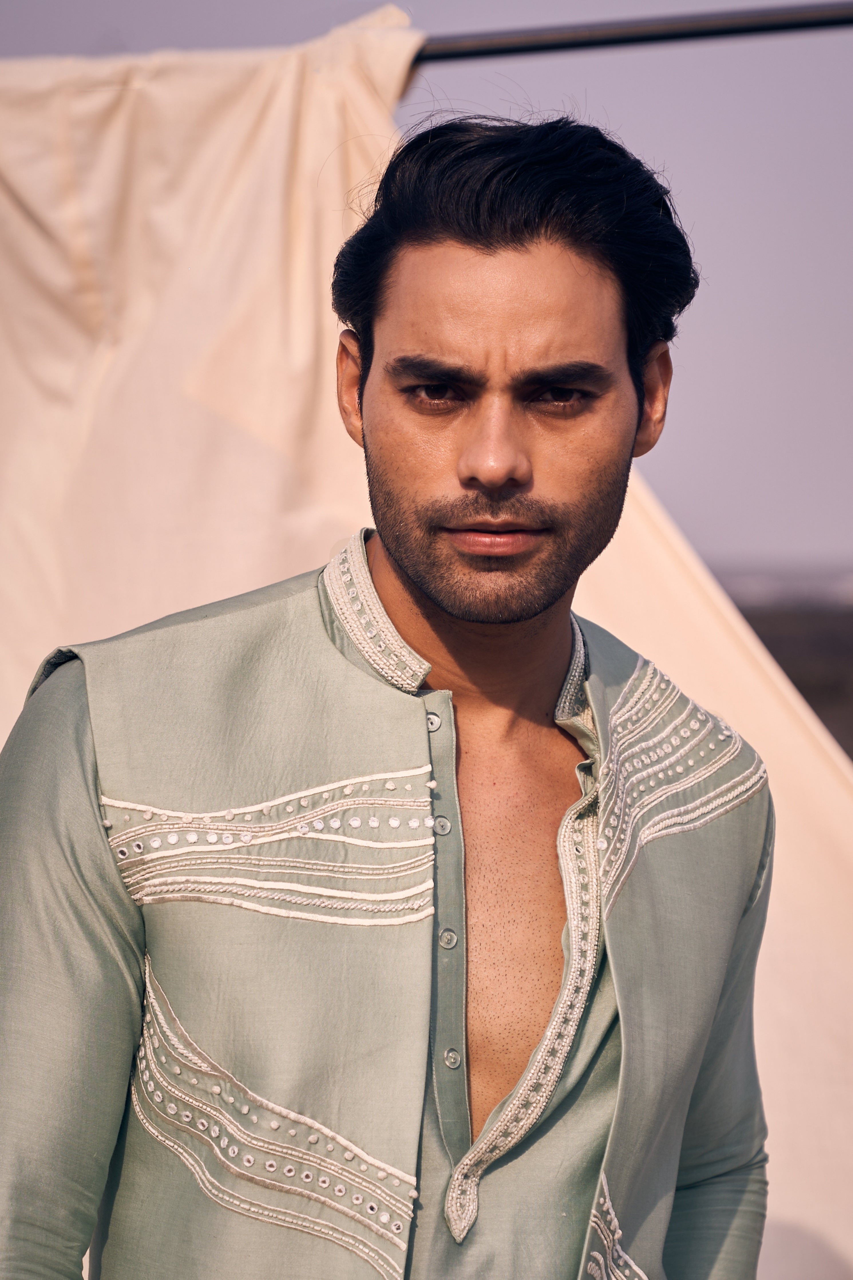 Green Open Bundi Set