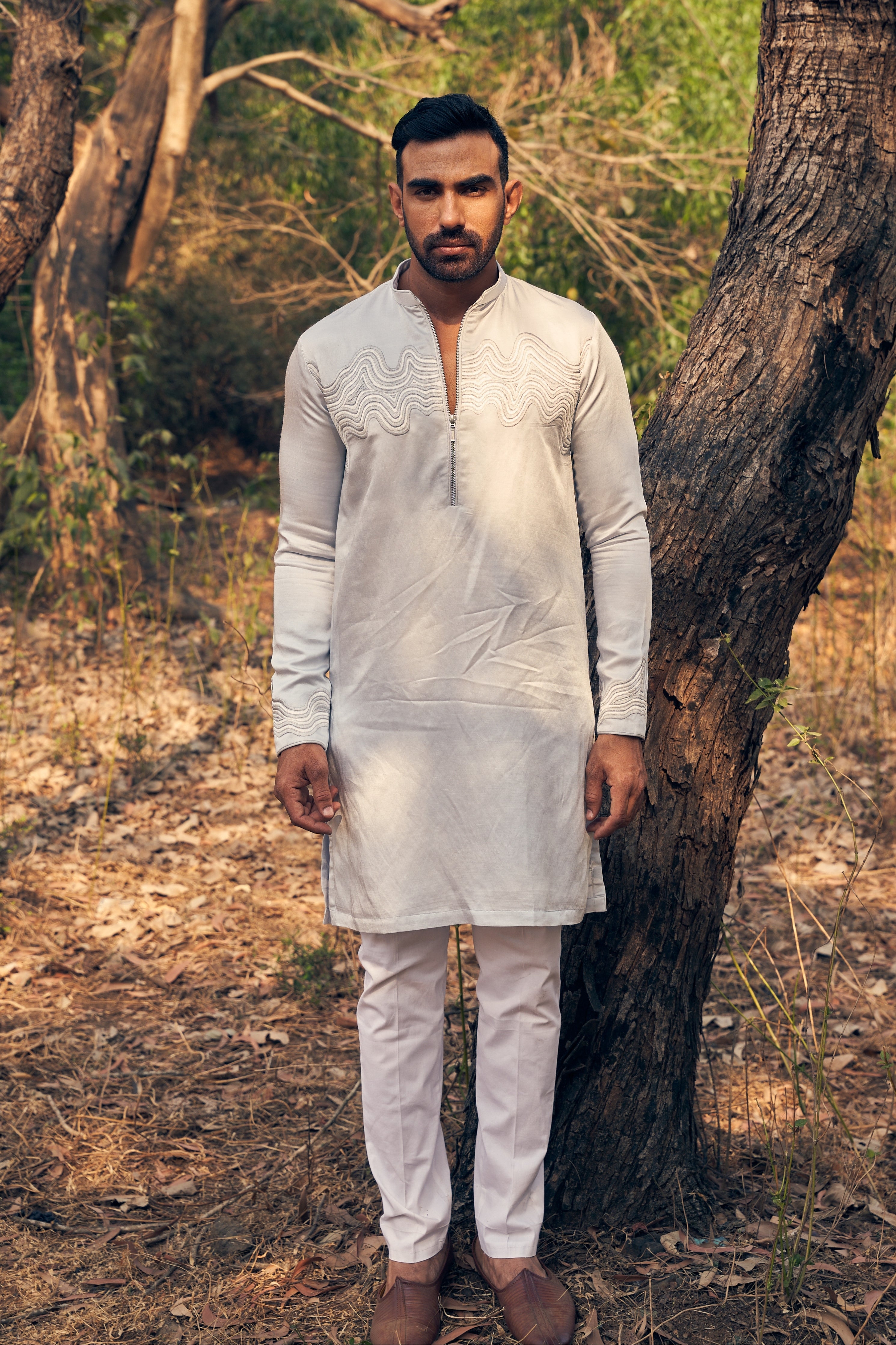 Waves Bomber Kurta Set
