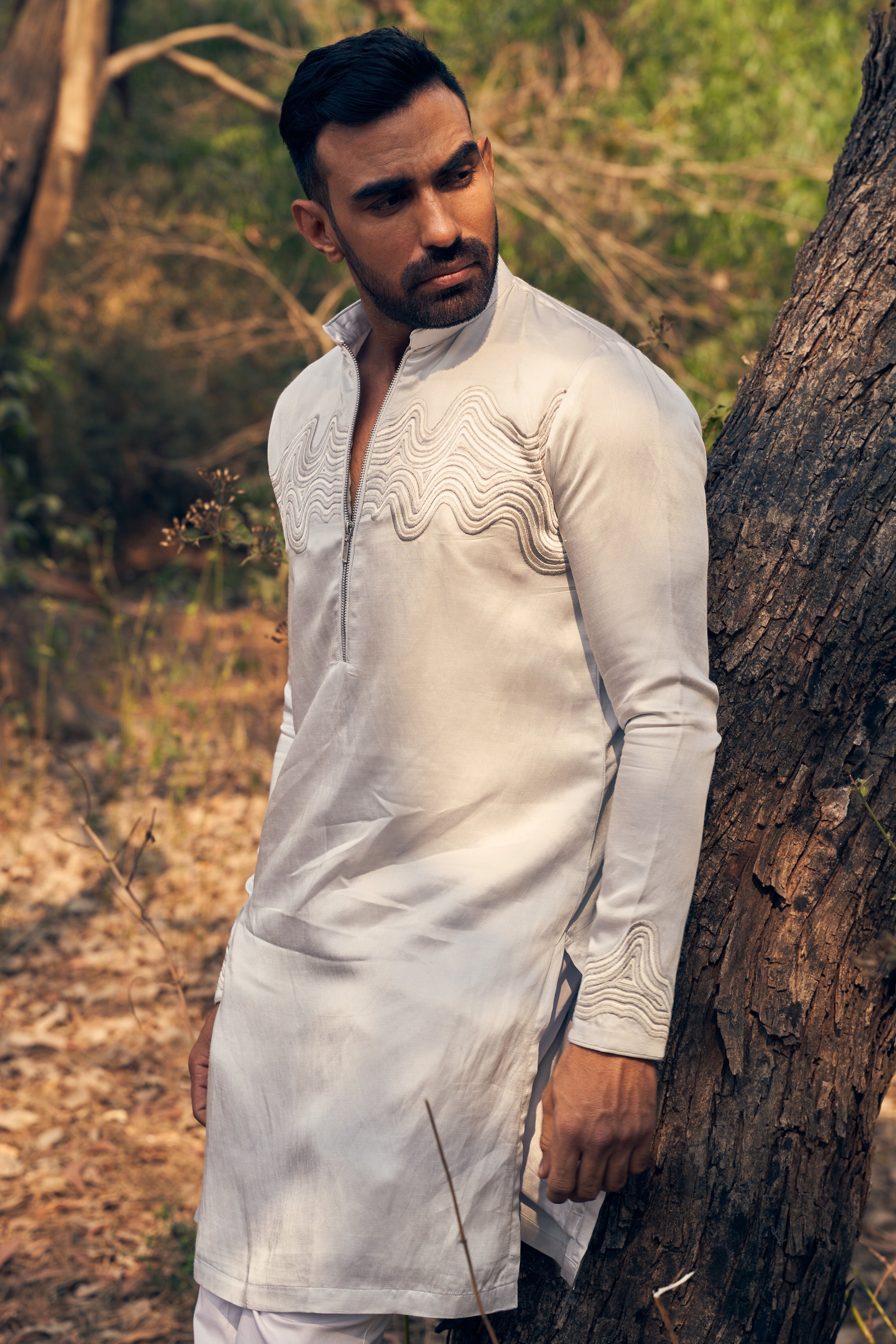 Waves Bomber Kurta Set