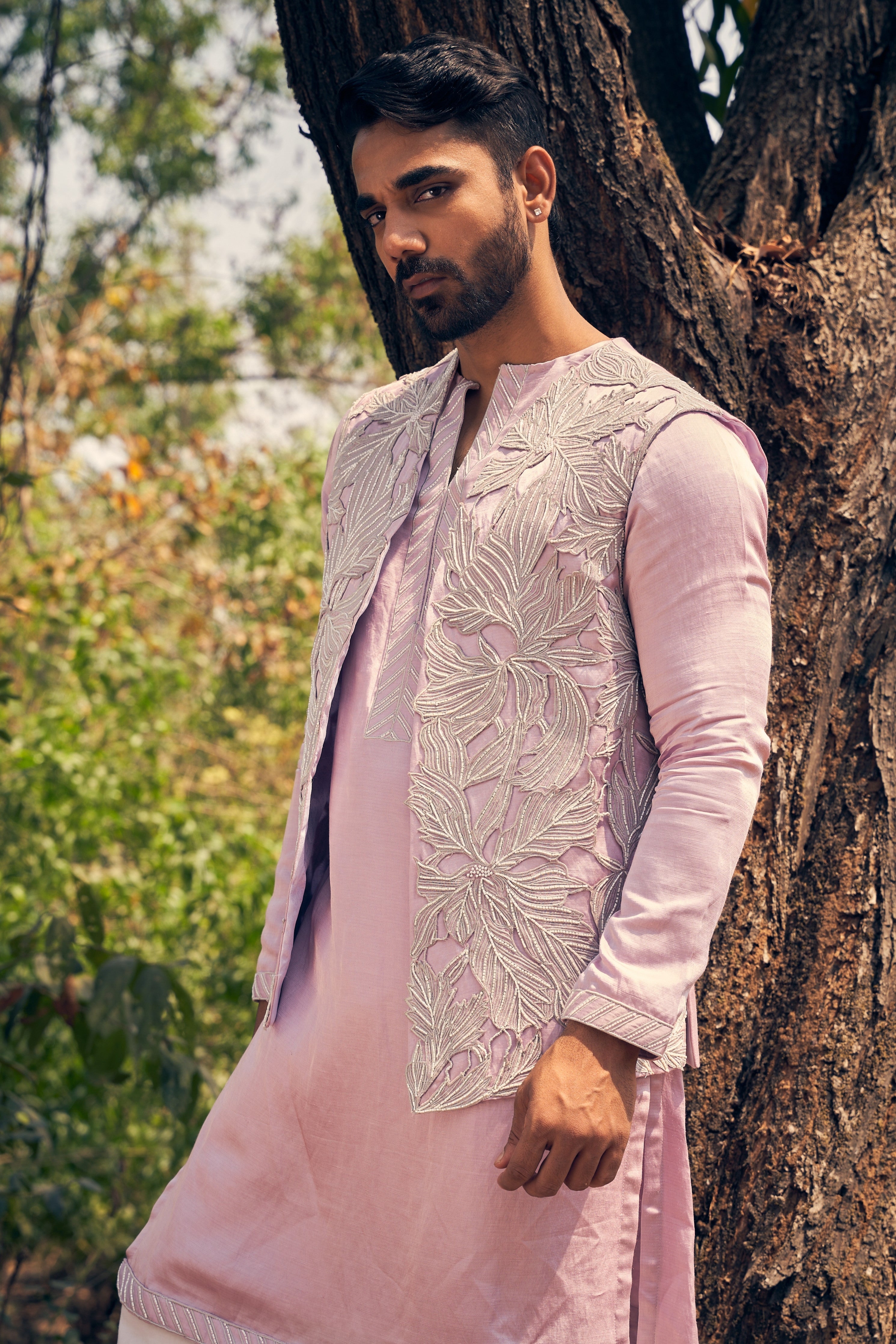 Cutwork Kurta Bandi Set