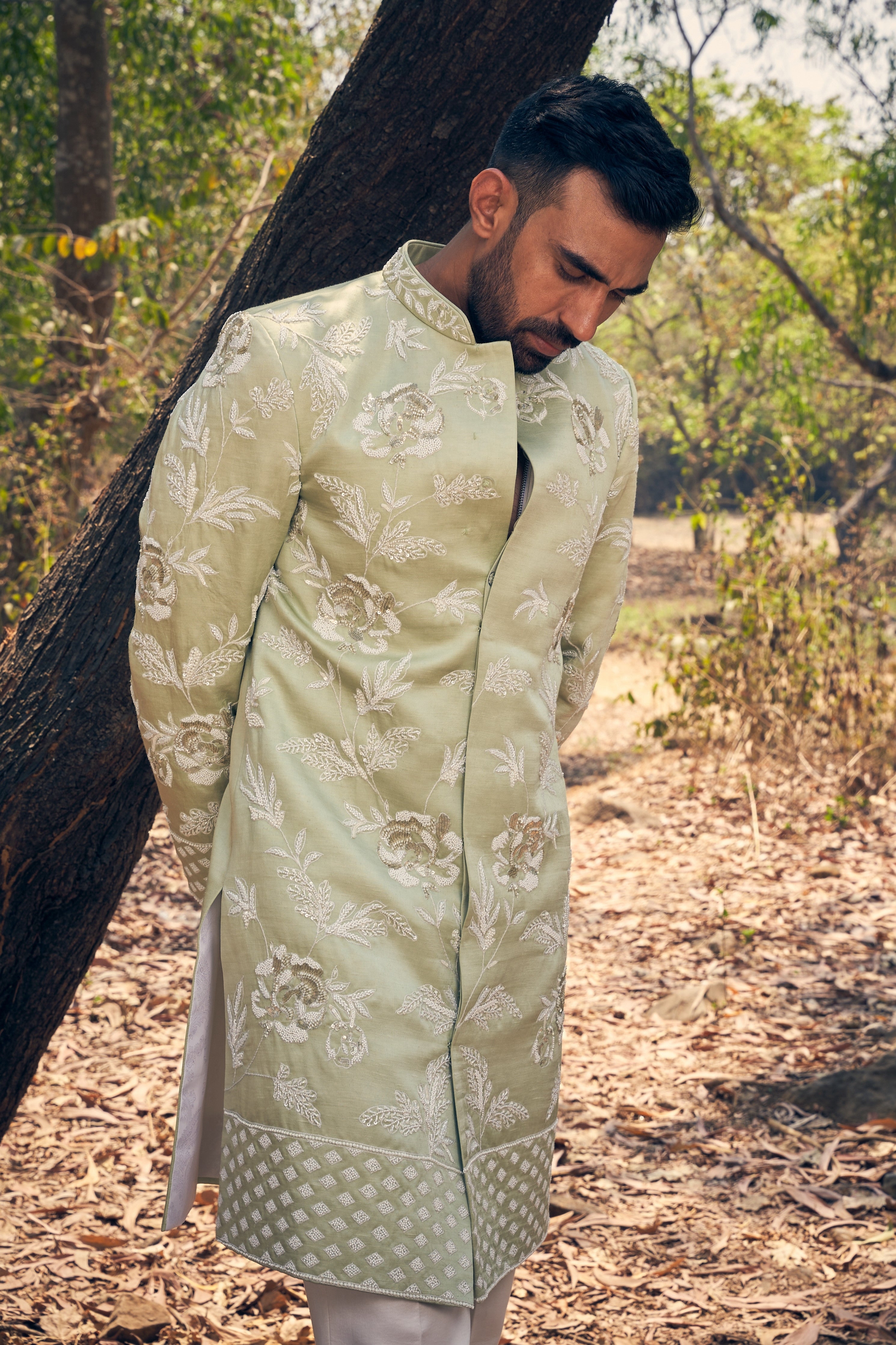 Floral Sherwani Set