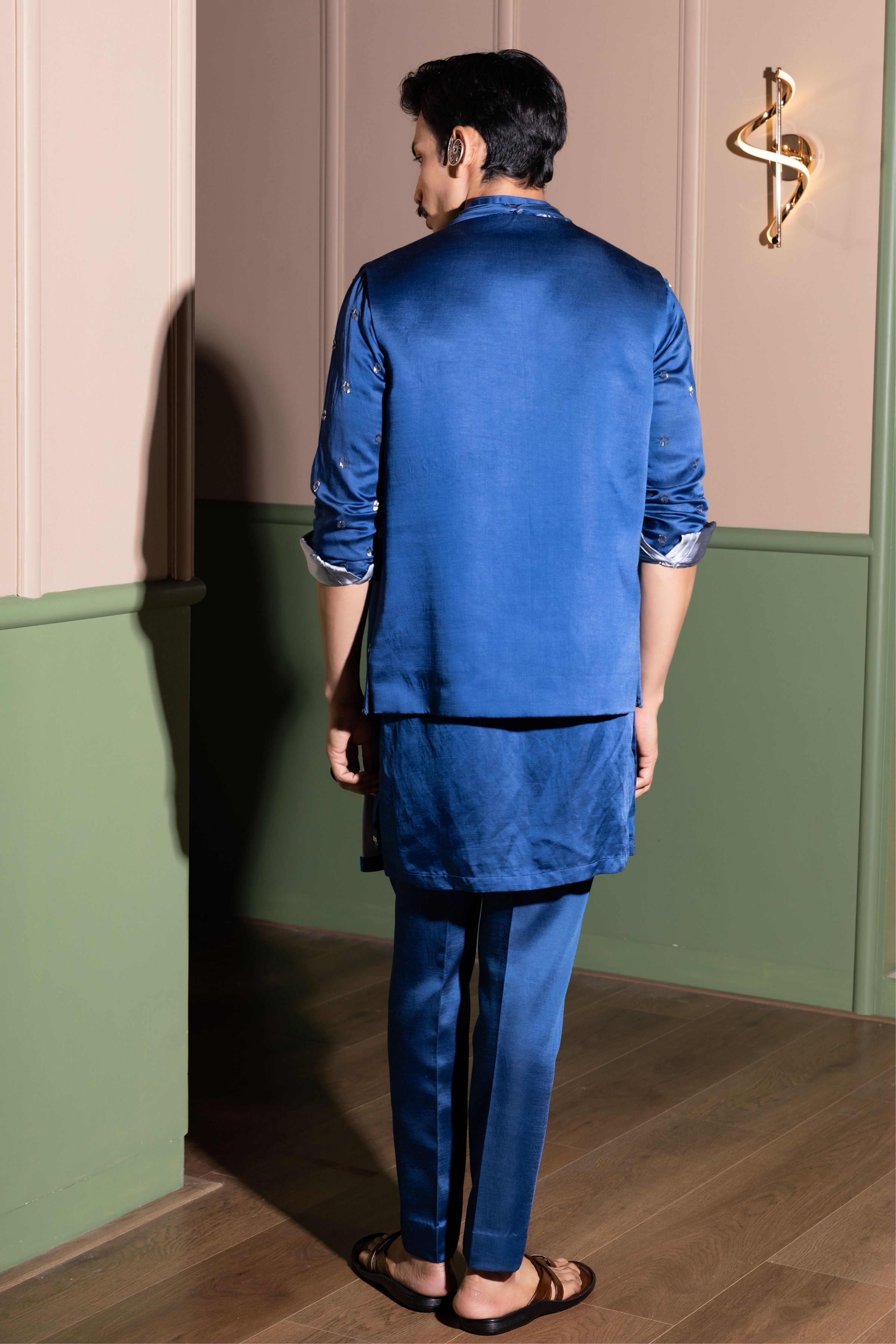 Draped Bandi Kurta Set